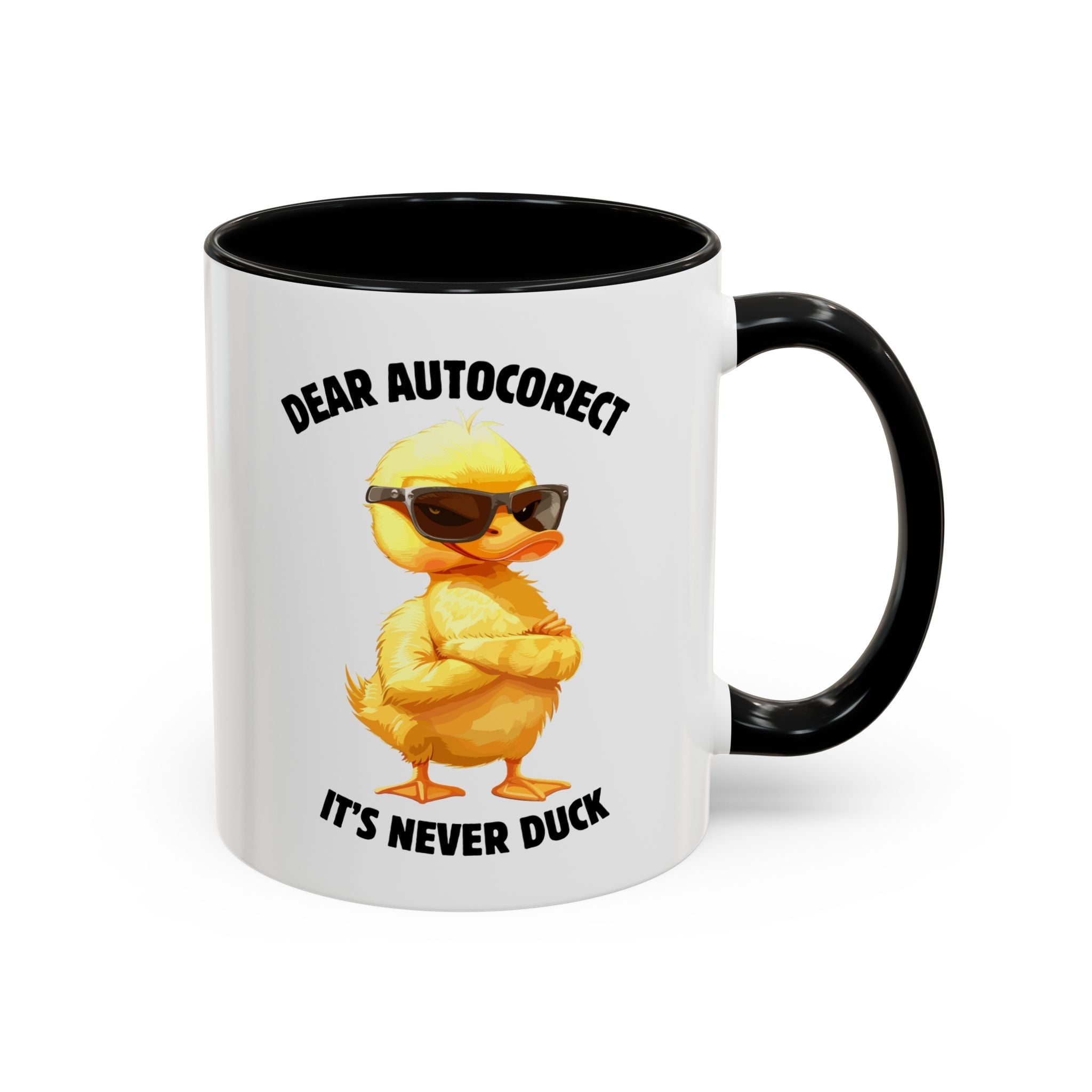 Auto - Correct: It’s Never Duck Mug - Saunni Bee - Meme This