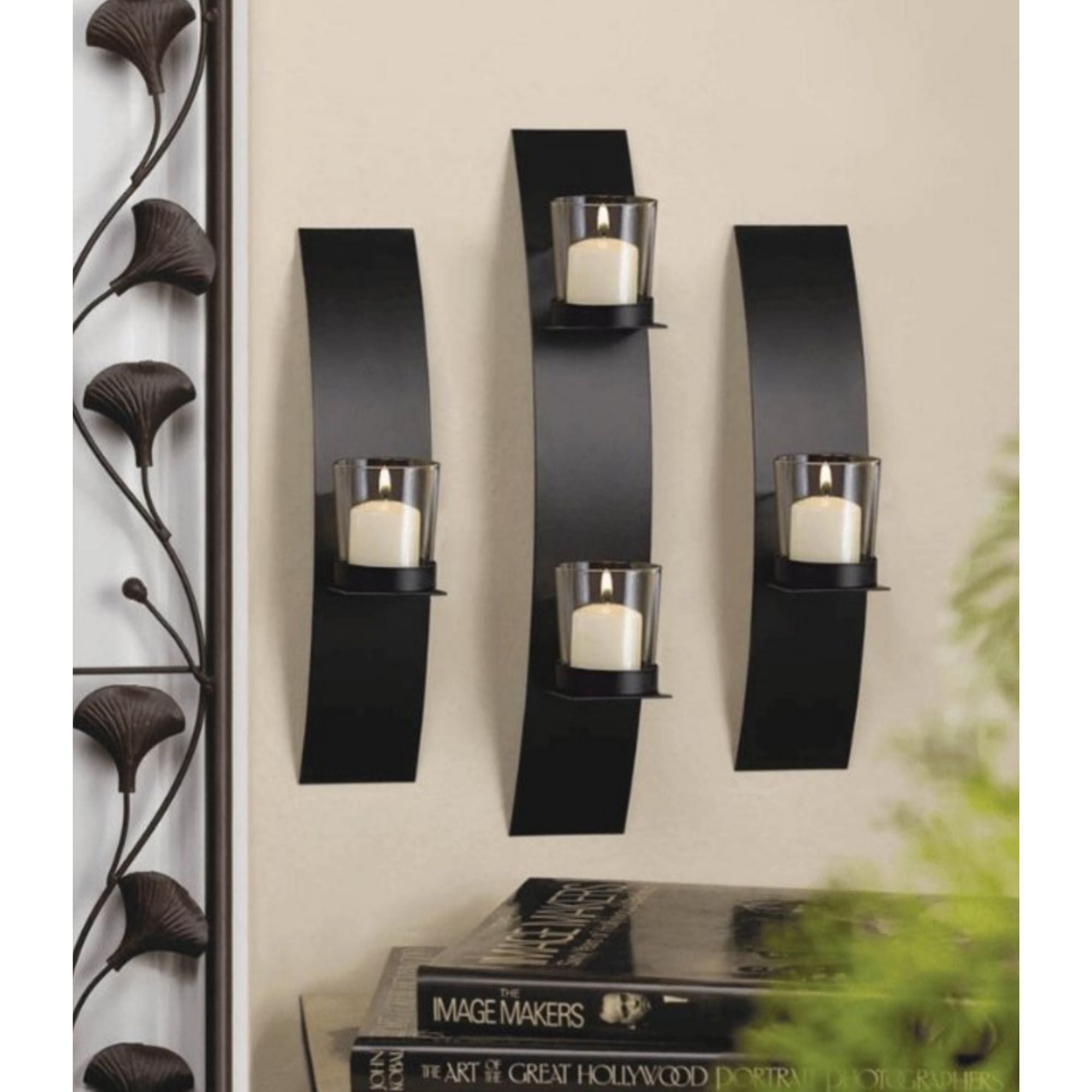 Contemporary Wall Sconce Trio - Saunni Bee - Wall Sconce