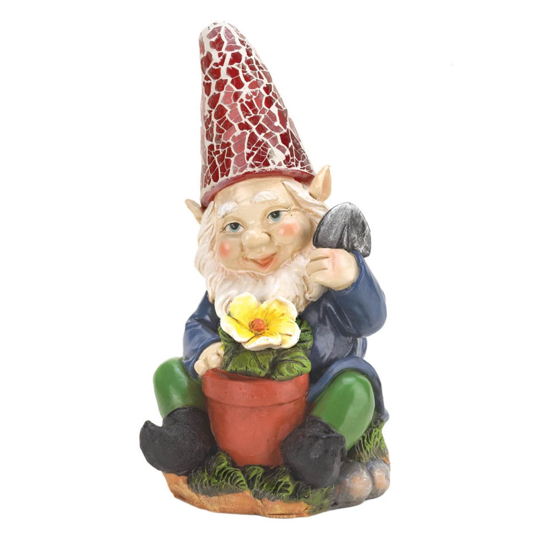 Gardening Gnome Solar Statue - Saunni Bee - Sculptures & Statues