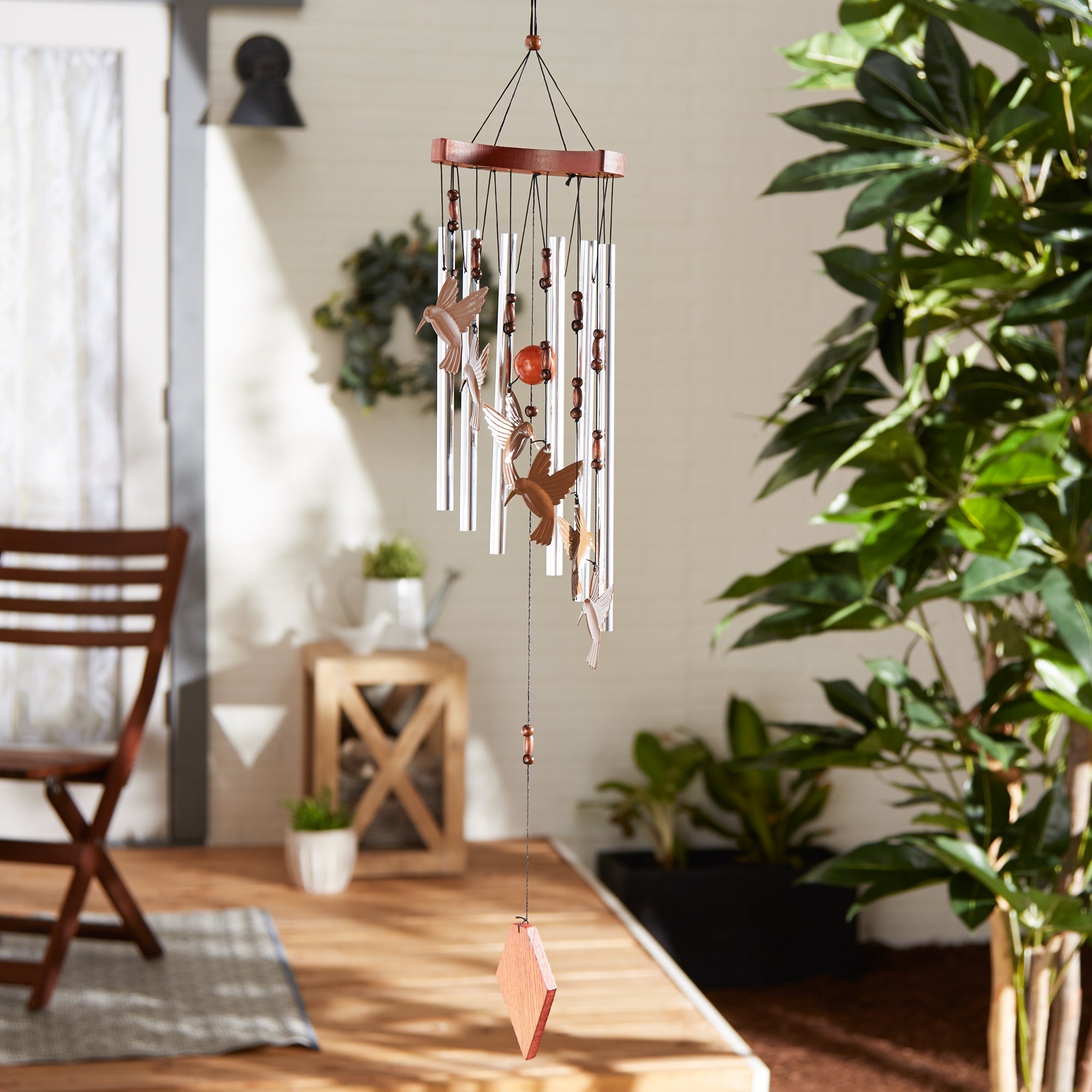 Hummingbird Flutter Wind Chimes - Saunni Bee - Garden Art