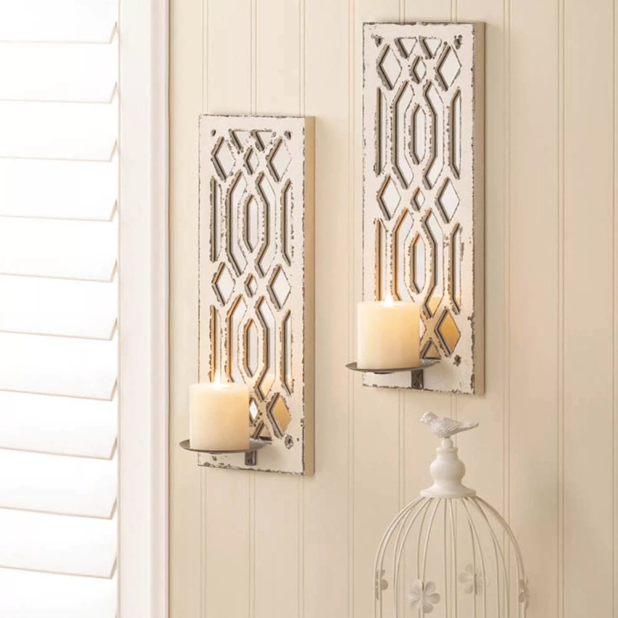 Mirrored Wall Sconce Set of two