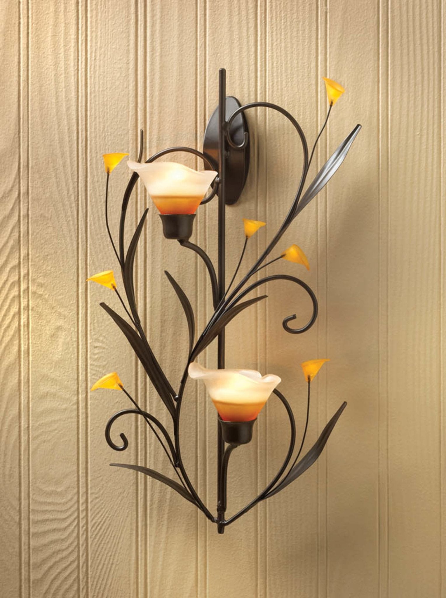 Amber Lilies Wall Sconce - Saunni Bee - Lighing