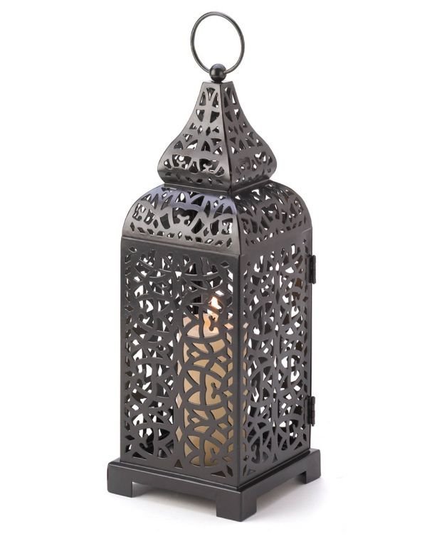 Black Moroccan Candle Lantern - Saunni Bee - Lanterns