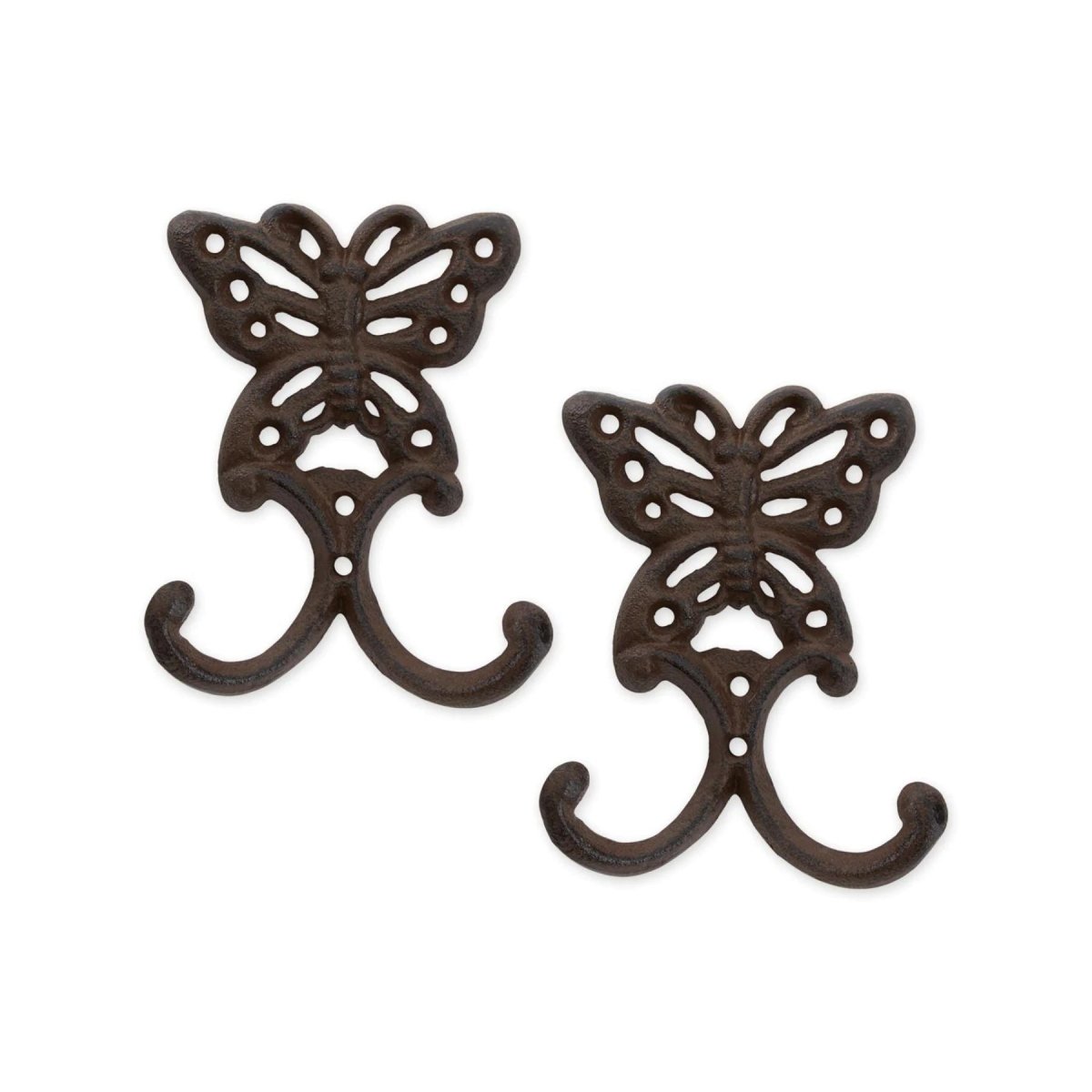 Butterfly Iron 2-Hook Wall Mount Set/2 - Saunni Bee - Decor