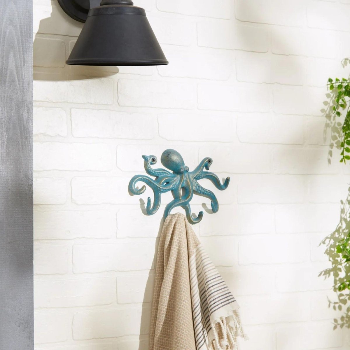 Cast Iron Octopus Wall Hooks - Saunni Bee -
