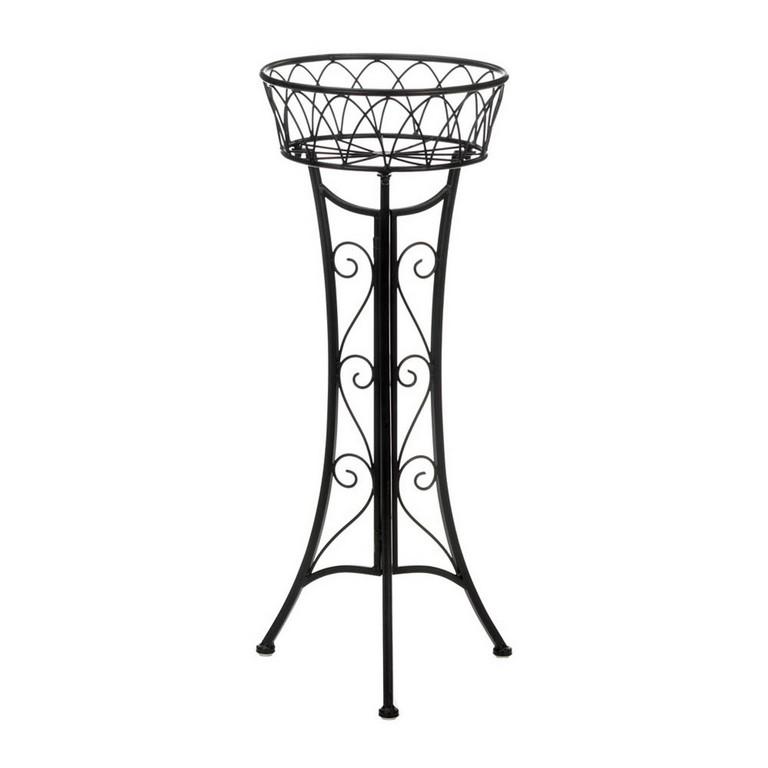 Curlicue Single Plant Stand - Saunni Bee - Patio; Lawn & Garden