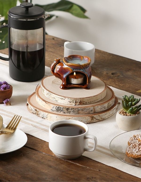 Elephant Oil Warmer Trio - Saunni Bee - Home Fragrance Accessories