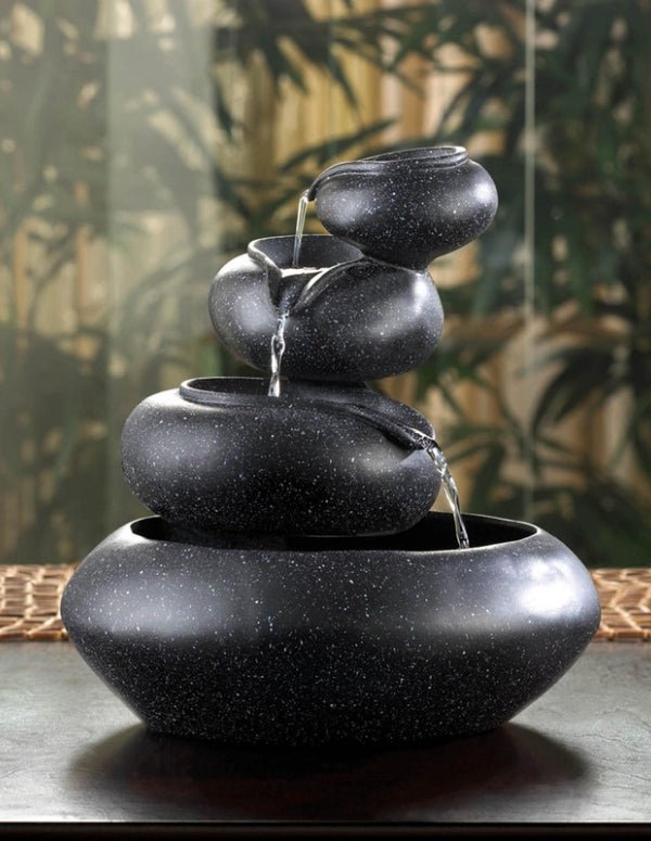 Four-Tier Tabletop Fountain with Pump - Saunni Bee - Tabletop Fountain
