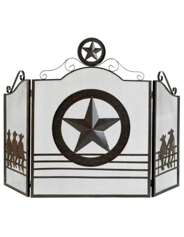 Lone Star Fireplace Screen - Saunni Bee - Home Decor