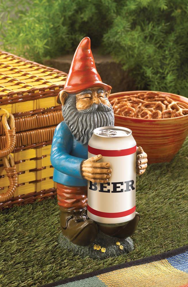 My Buddy Can Holder Gnome - Saunni Bee - Patio; Lawn & Garden