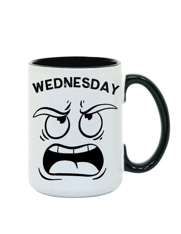 OMG It's Wednesday Cartoon Expression Mug - Saunni Bee - Mugs