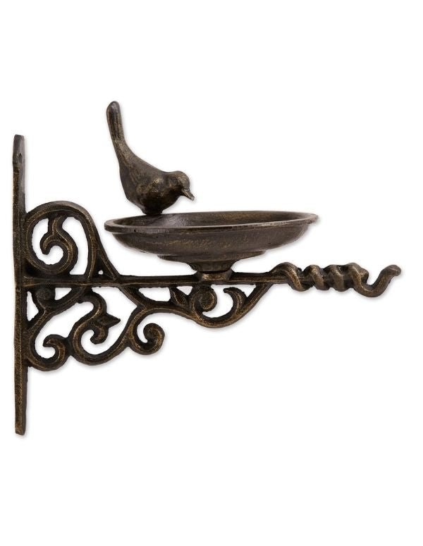 Ornate Wall Mounted Cast iron Bird Feeder - Saunni Bee - Bird Feeders
