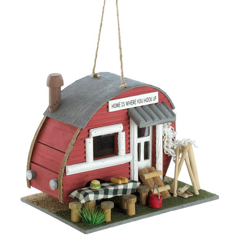 Red Trailer Bird house