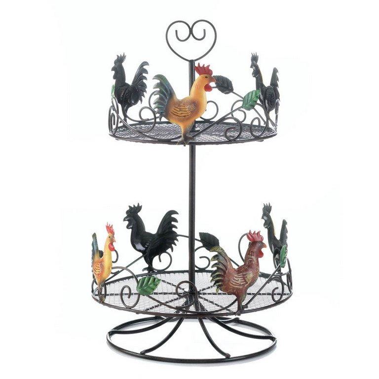 Rooster 2-Tier Countertop Rack - Saunni Bee - Home Decor