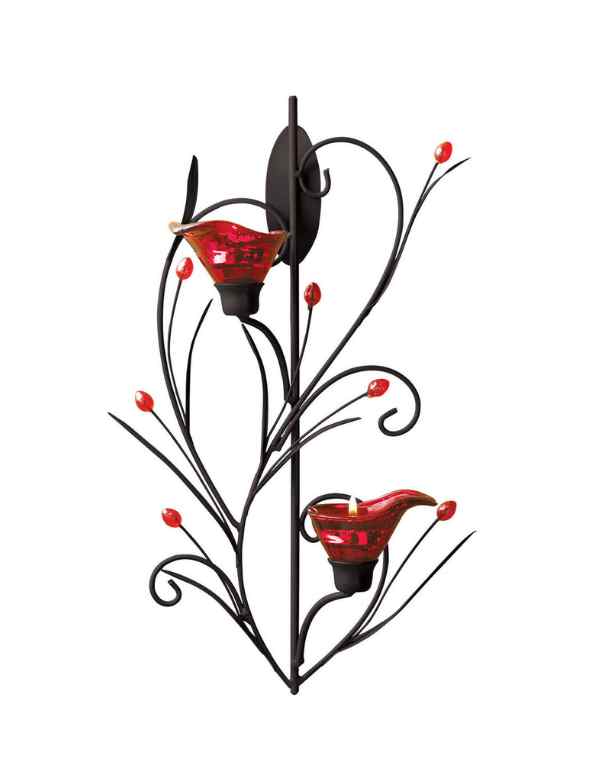 Ruby Blossom Tealight Sconce - Saunni Bee - Lighting