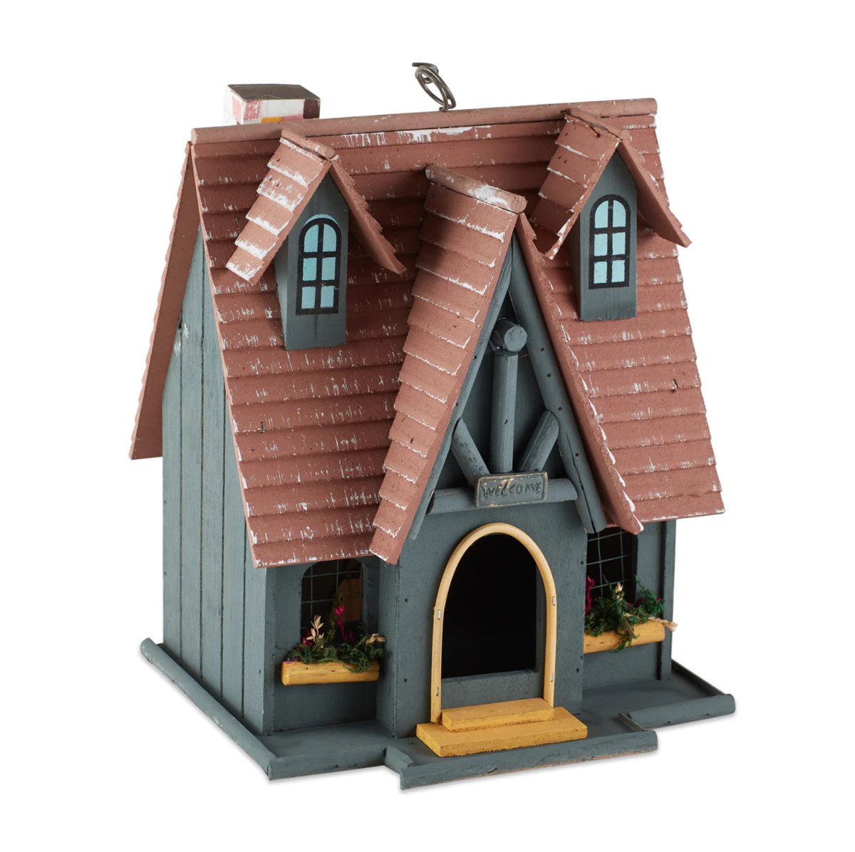 Storybook Cottage Birdhouse - Saunni Bee - Patio; Lawn & Garden