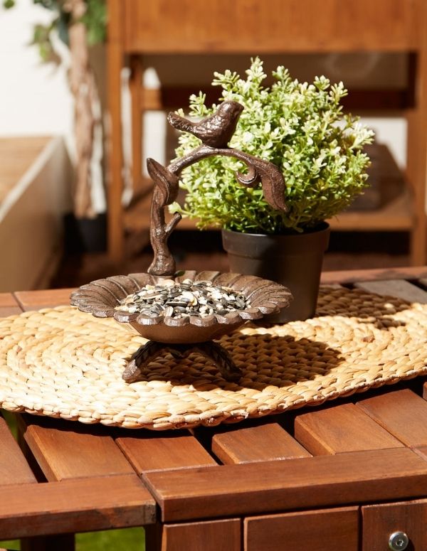 Sunflower Cast Iron Bird Feeder - Saunni Bee - Bird Feeders