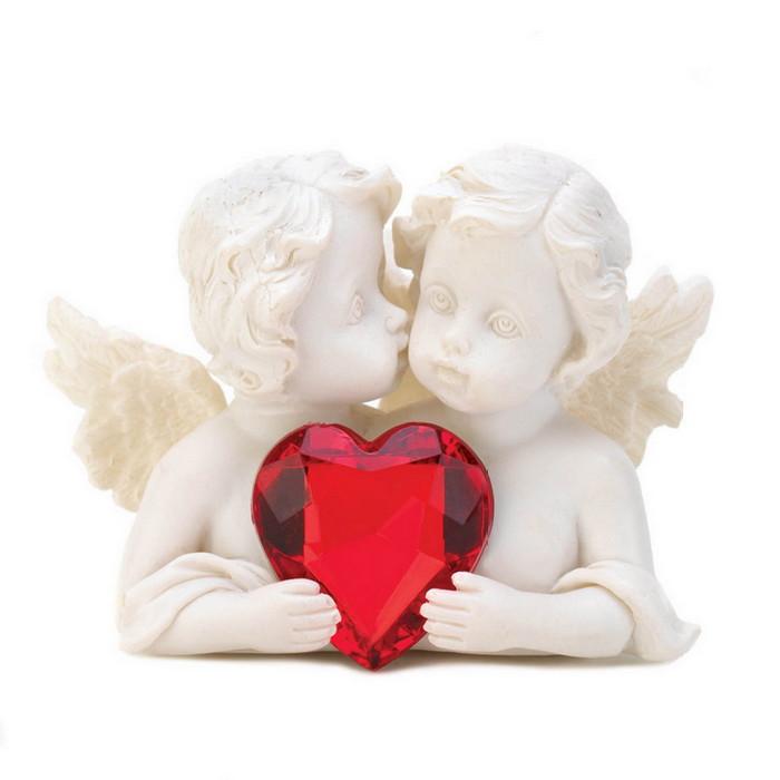 Two In Love Cherub Figurine - Saunni Bee - Home Decor