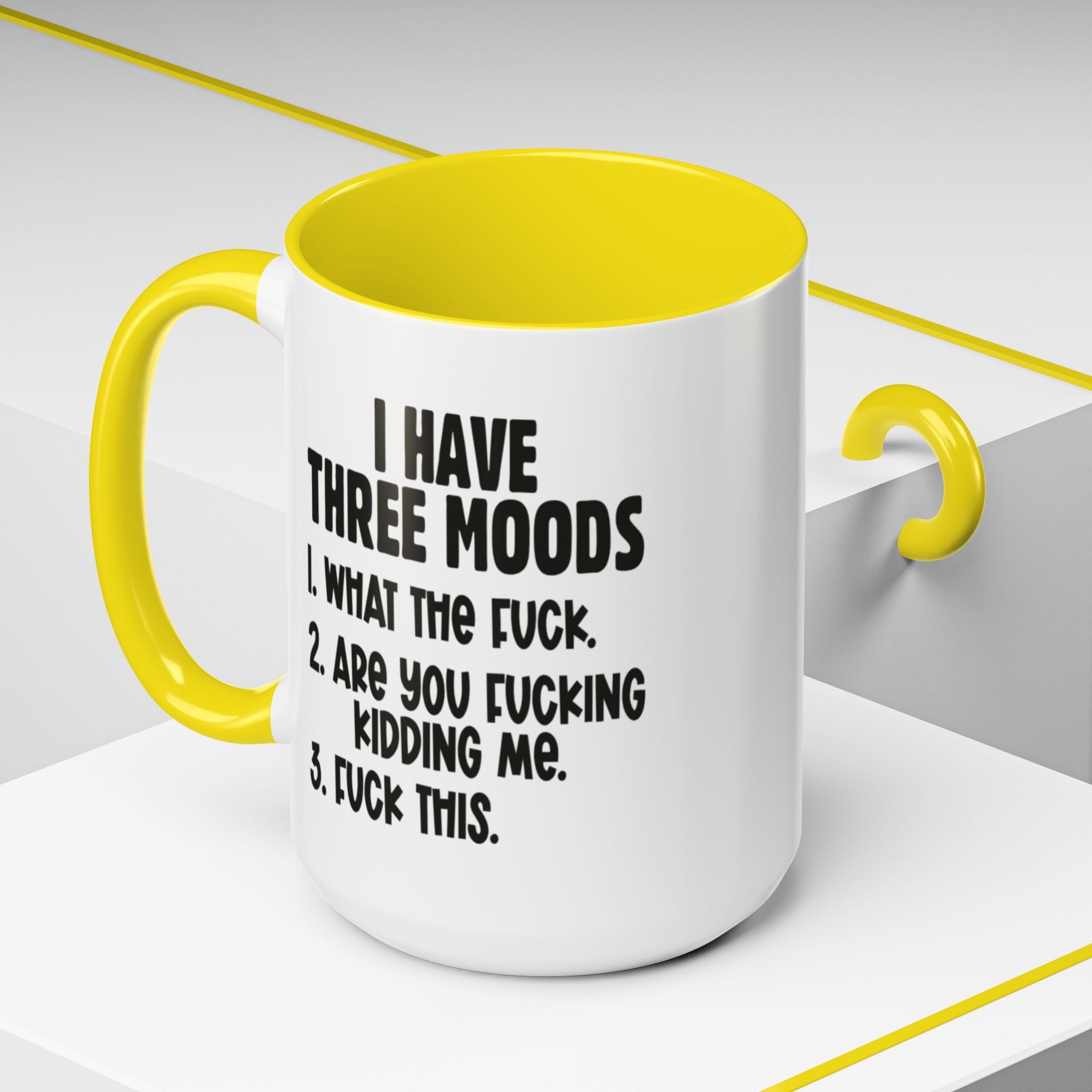 I Have Three Moods Gift Mug - Saunni Bee - F - Bomb