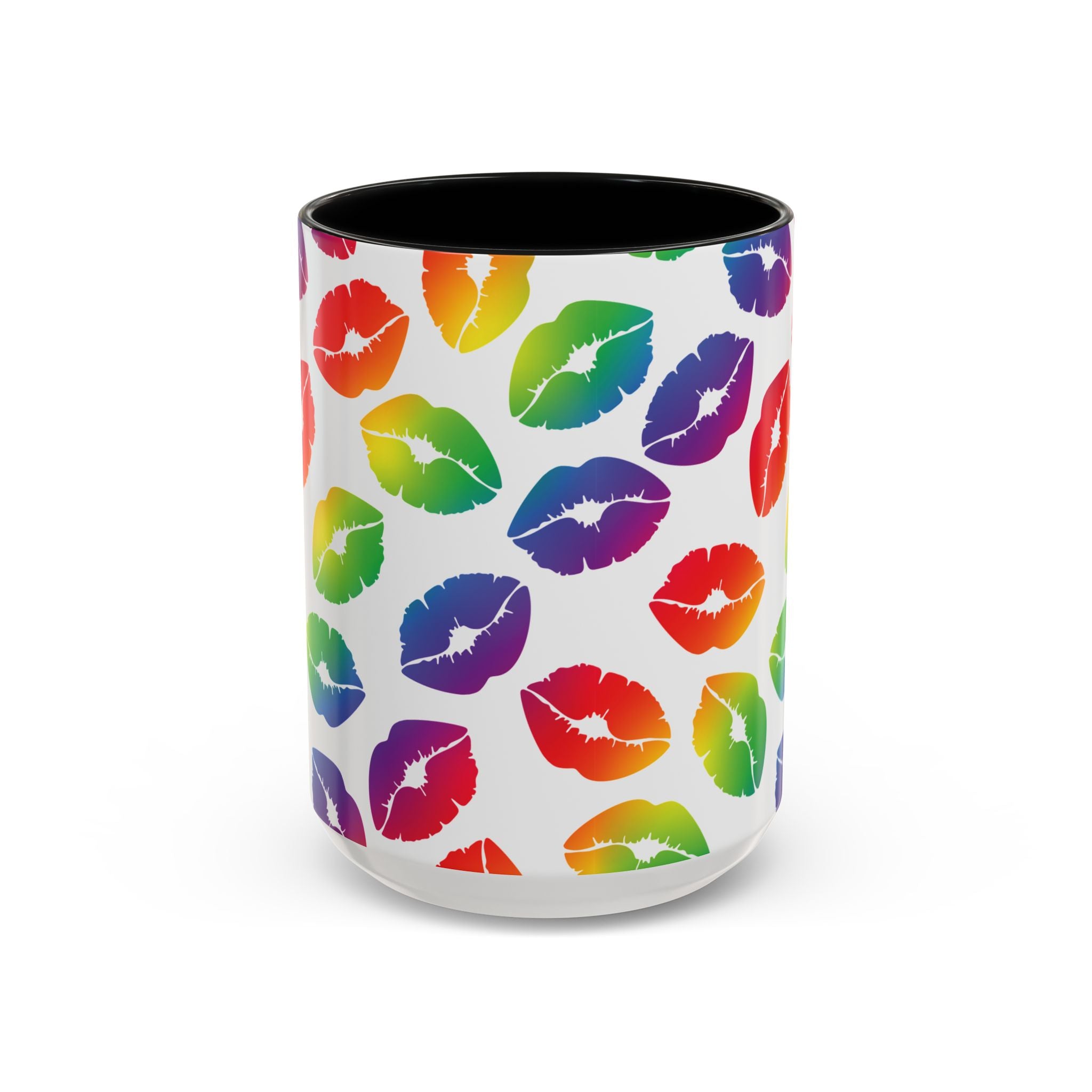 Rainbow Kisses Pride Mug – LGBTQ+ Coffee Mug - Saunni Bee - Pride