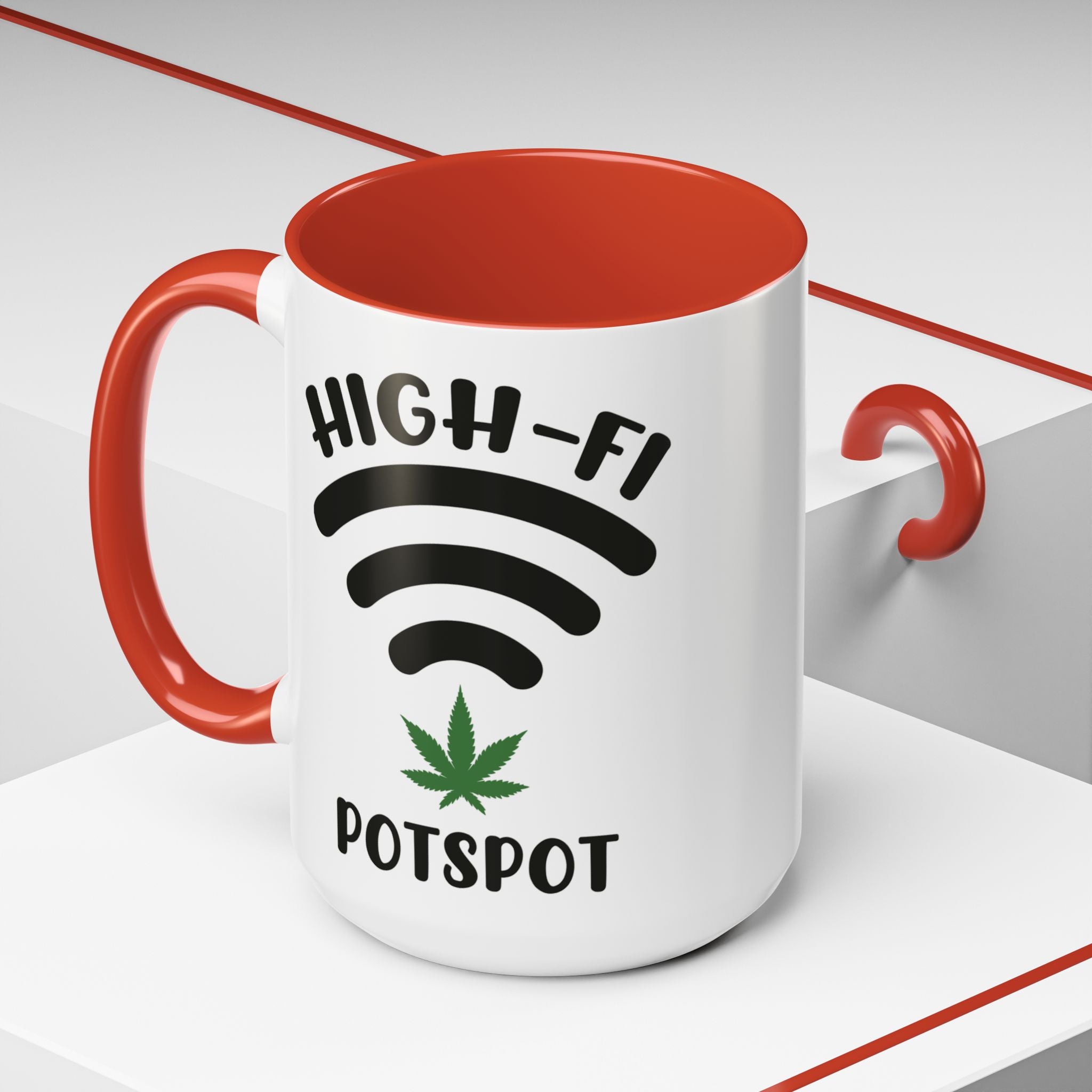 High - Fi Potspot 420 - Friendly Pun Gift Mug - Saunni Bee - Mug