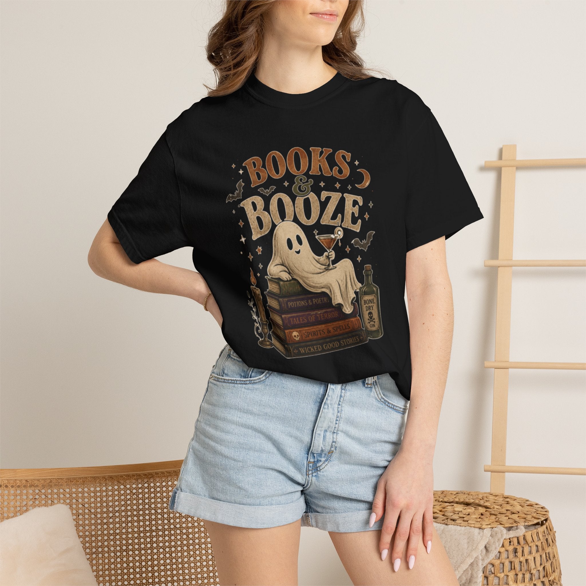 Books & Booze Halloween Shirt