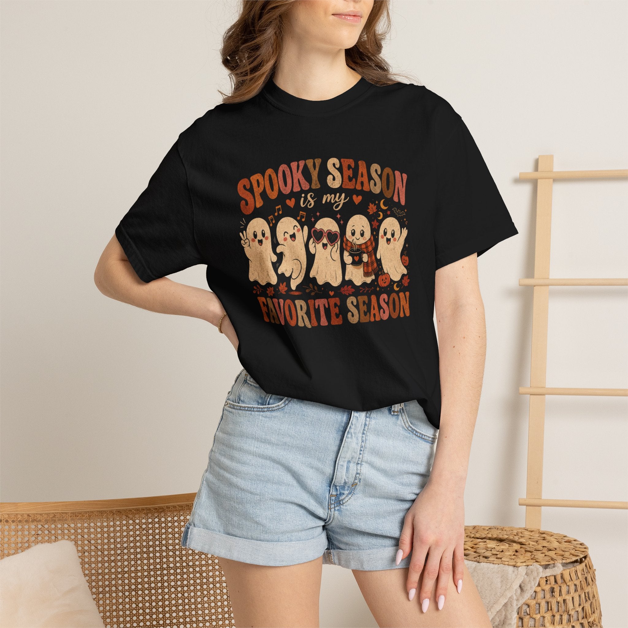 Spooky Season Is My Favorite Season Cute Halloween T- Shirt