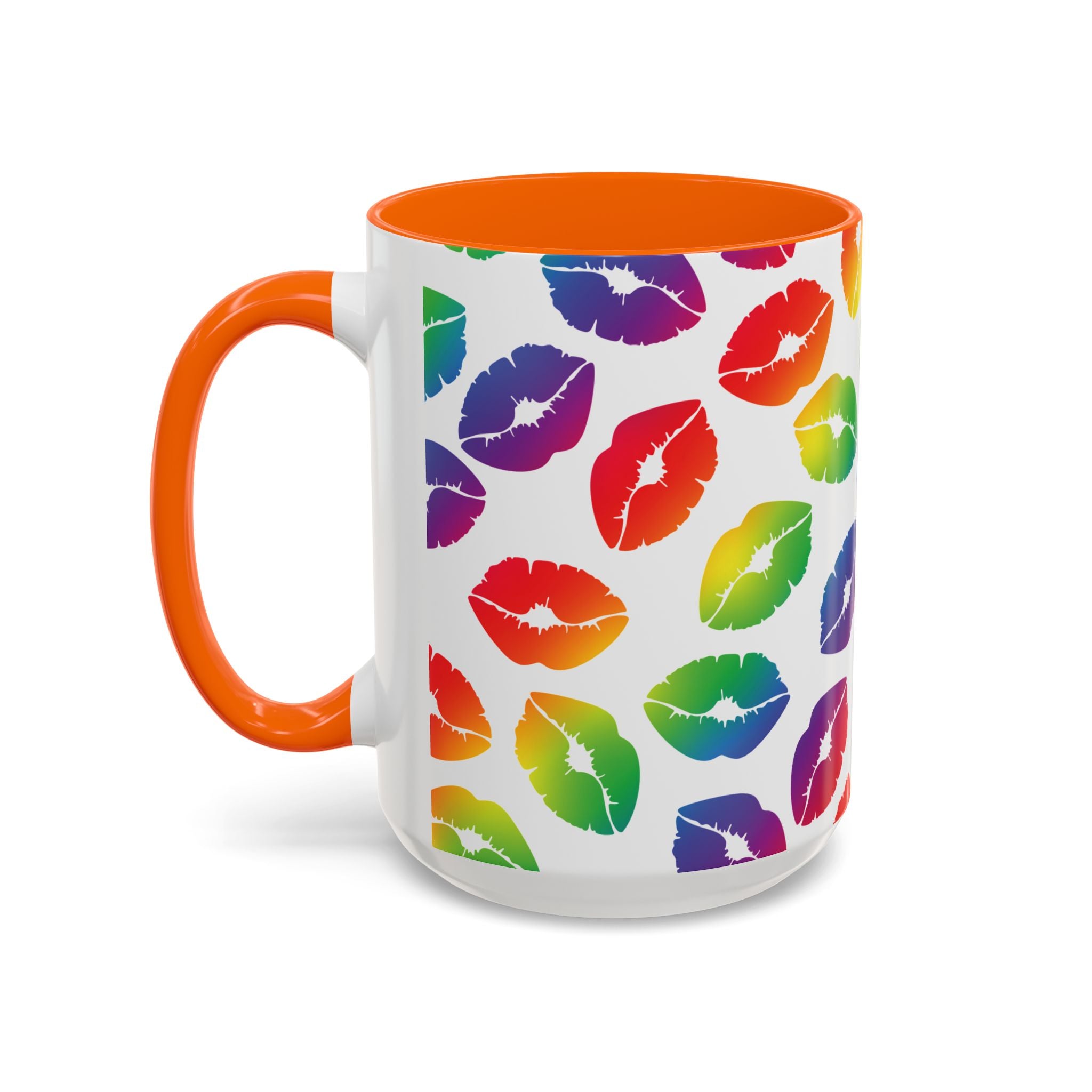 Rainbow Kisses Pride Mug – LGBTQ+ Coffee Mug - Saunni Bee - Pride