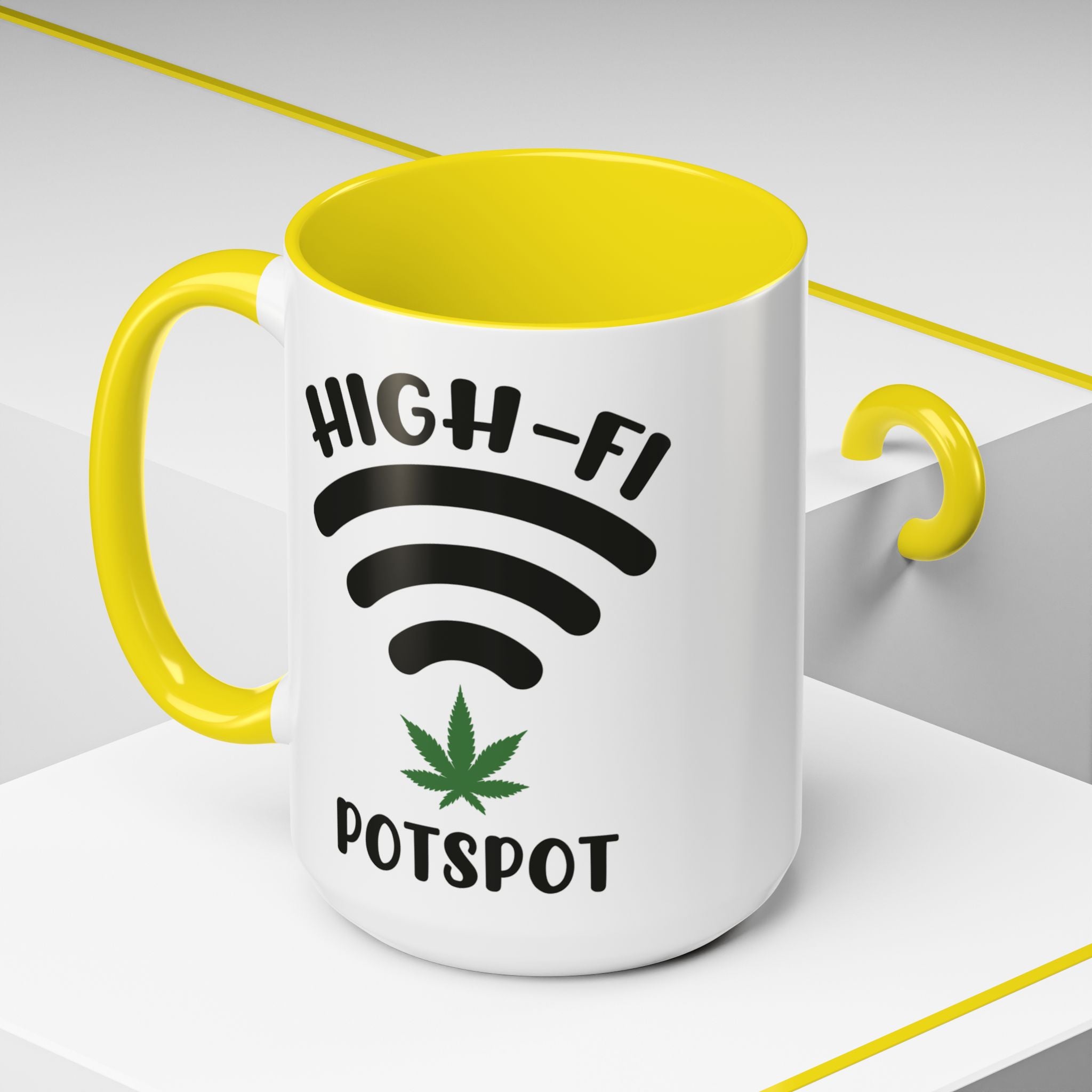 High - Fi Potspot 420 - Friendly Pun Gift Mug - Saunni Bee - Mug