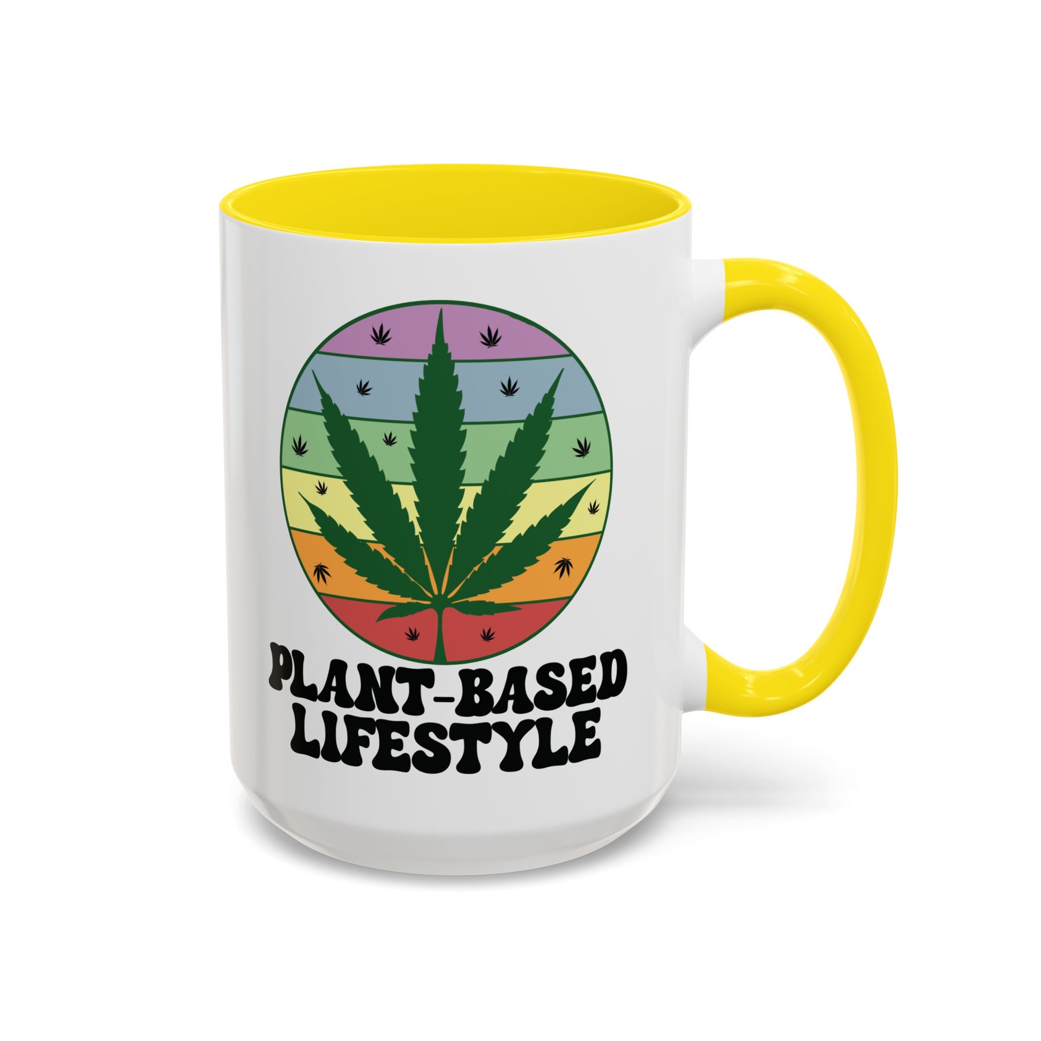 Plant-Based Lifestyle Retro Weed Pun Mug