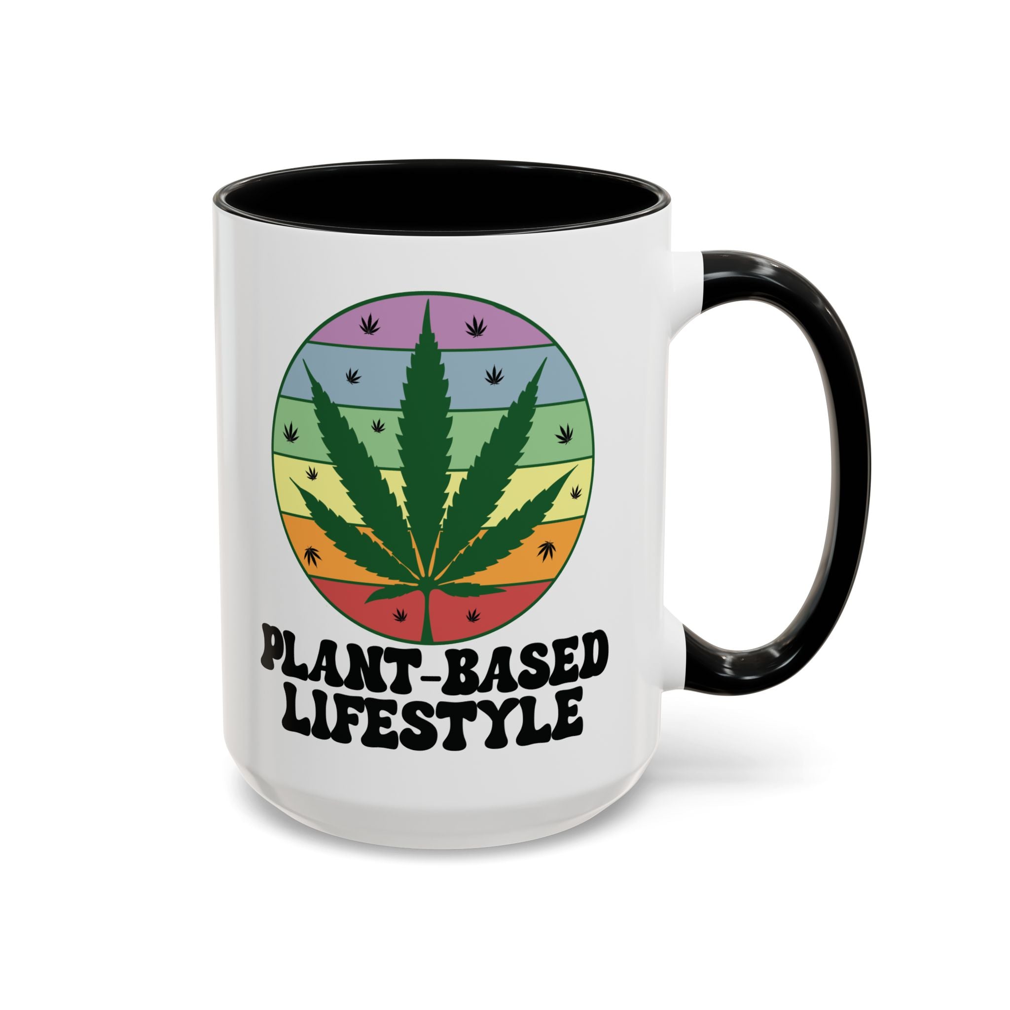 Plant-Based Lifestyle Retro Weed Pun Mug