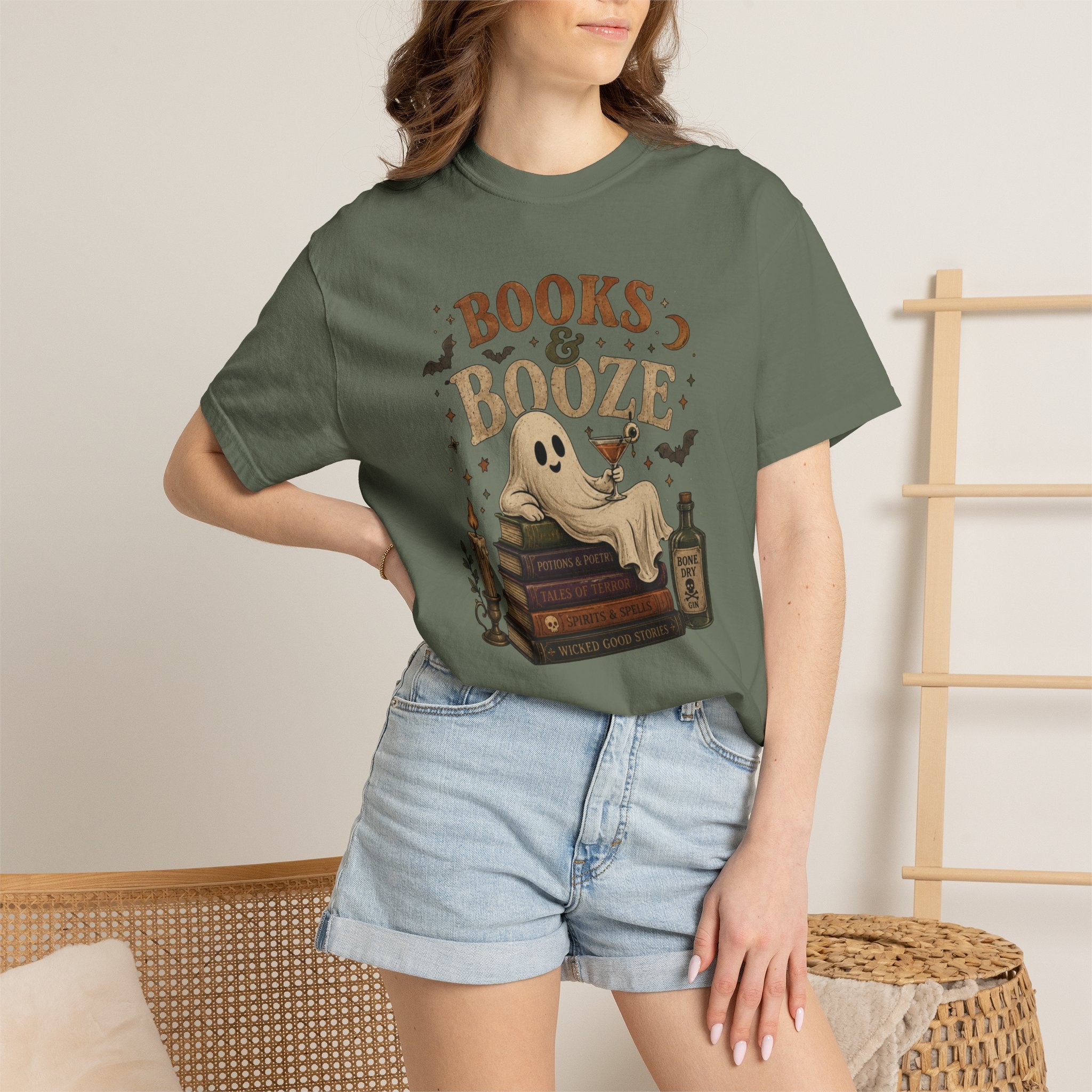 Books & Booze Halloween Shirt
