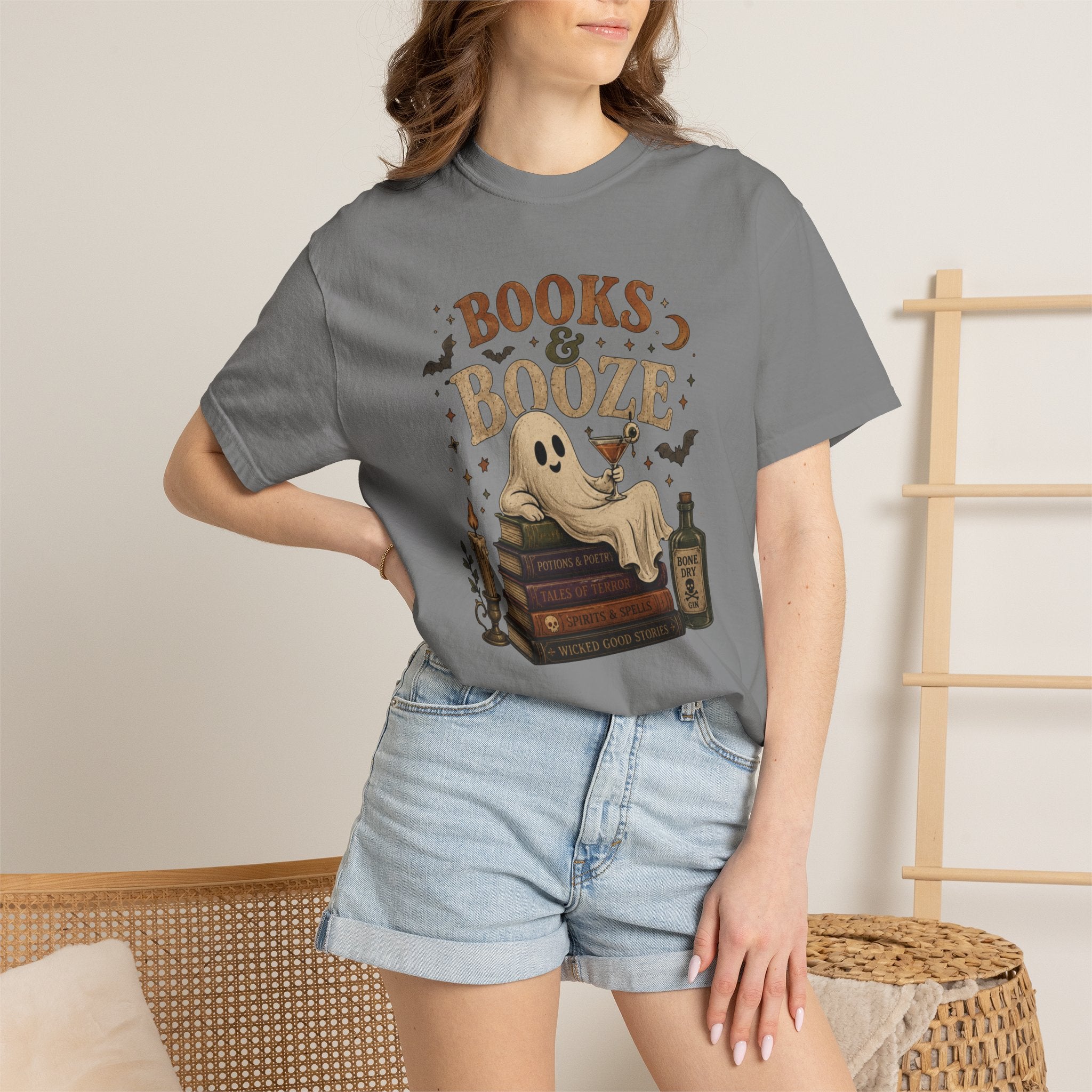 Books & Booze Halloween Shirt