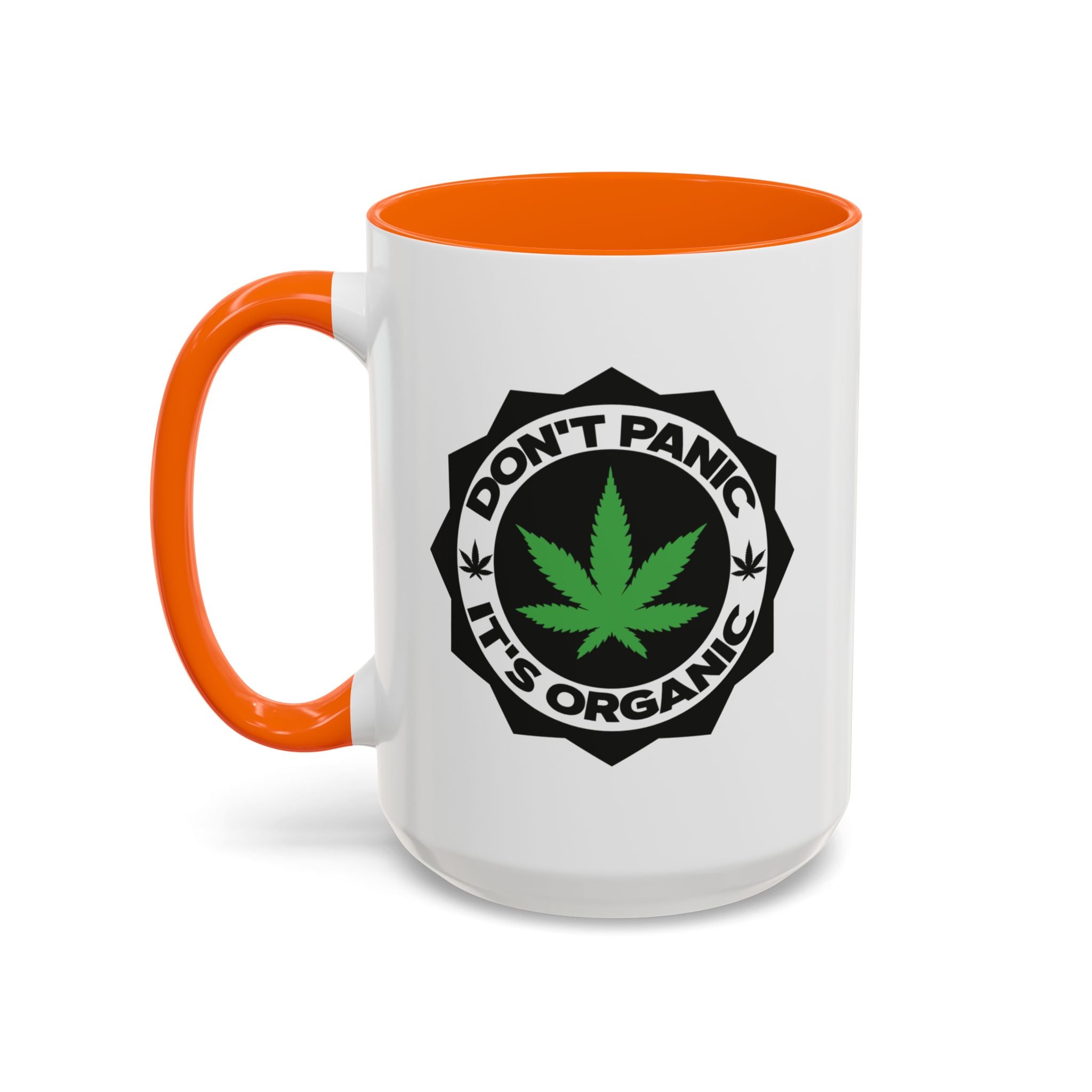 Don't Panic, It's Organic Marijuana Pun Mug - Saunni Bee - 420 Friendly