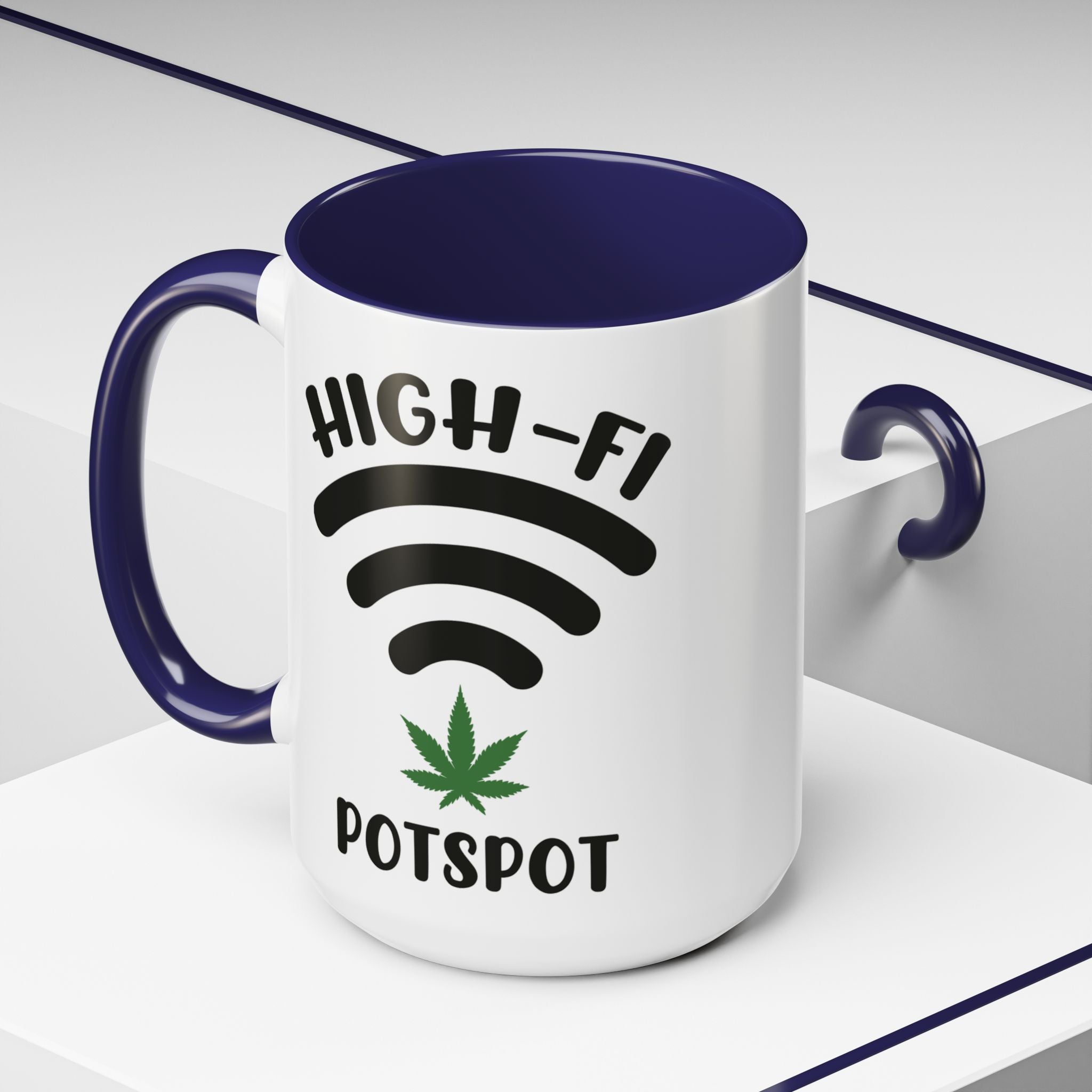 High - Fi Potspot 420 - Friendly Pun Gift Mug - Saunni Bee - Mug