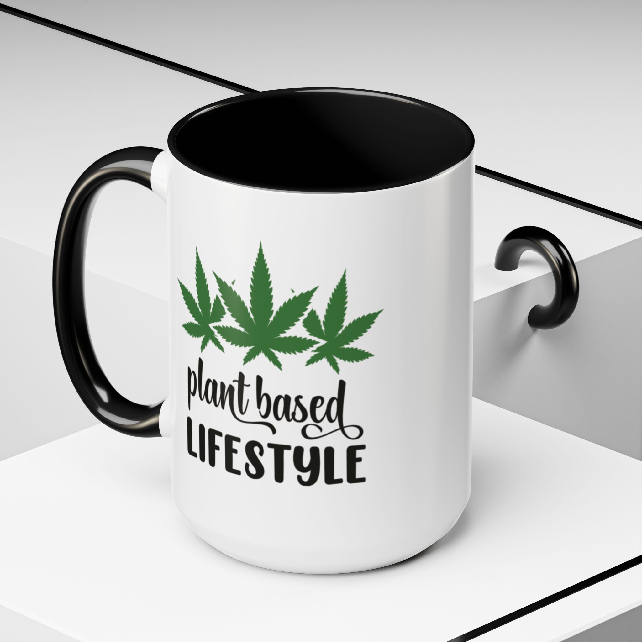 Plantbased Lifestyle Marijuana Pun Mug - Saunni Bee - 420 Friendly