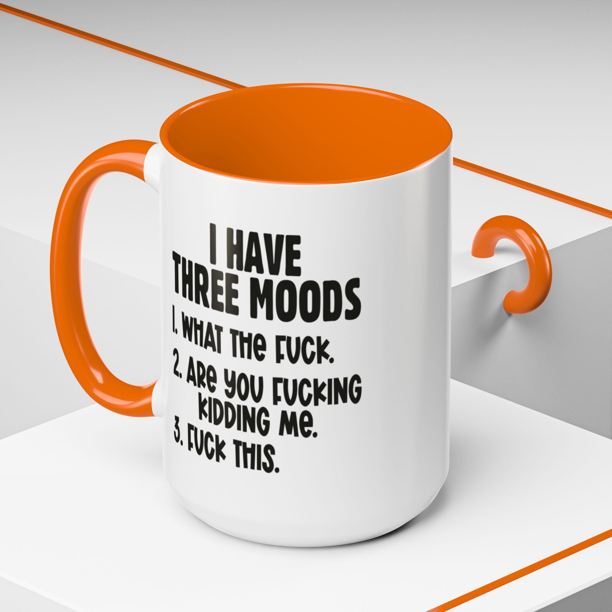 I Have Three Moods Gift Mug - Saunni Bee - F - Bomb