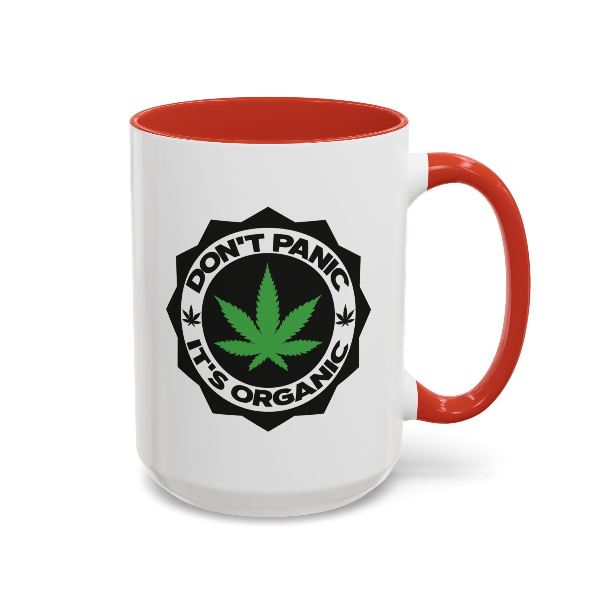 Don't Panic, It's Organic Marijuana Pun Mug - Saunni Bee - 420 Friendly