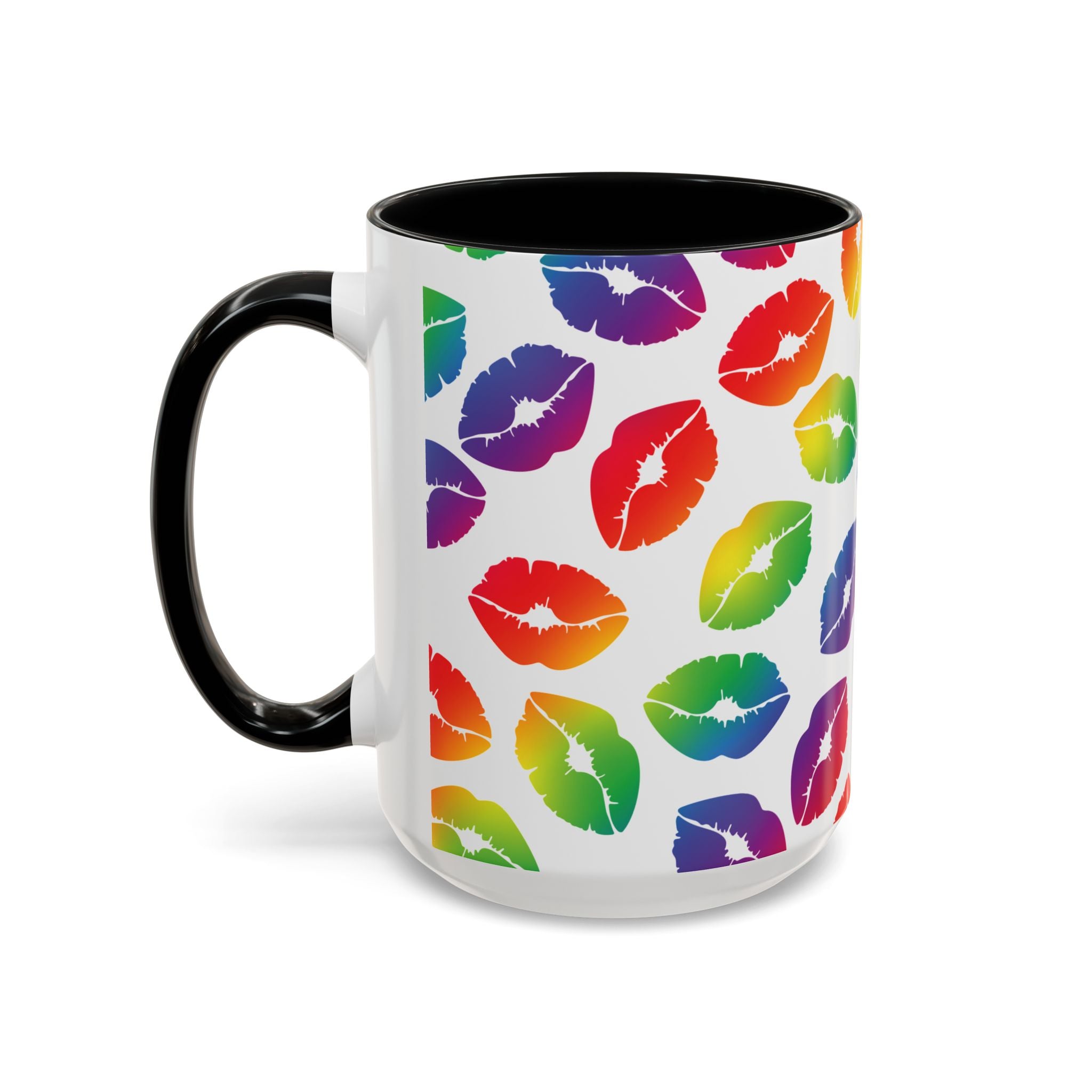 Rainbow Kisses Pride Mug – LGBTQ+ Coffee Mug - Saunni Bee - Pride