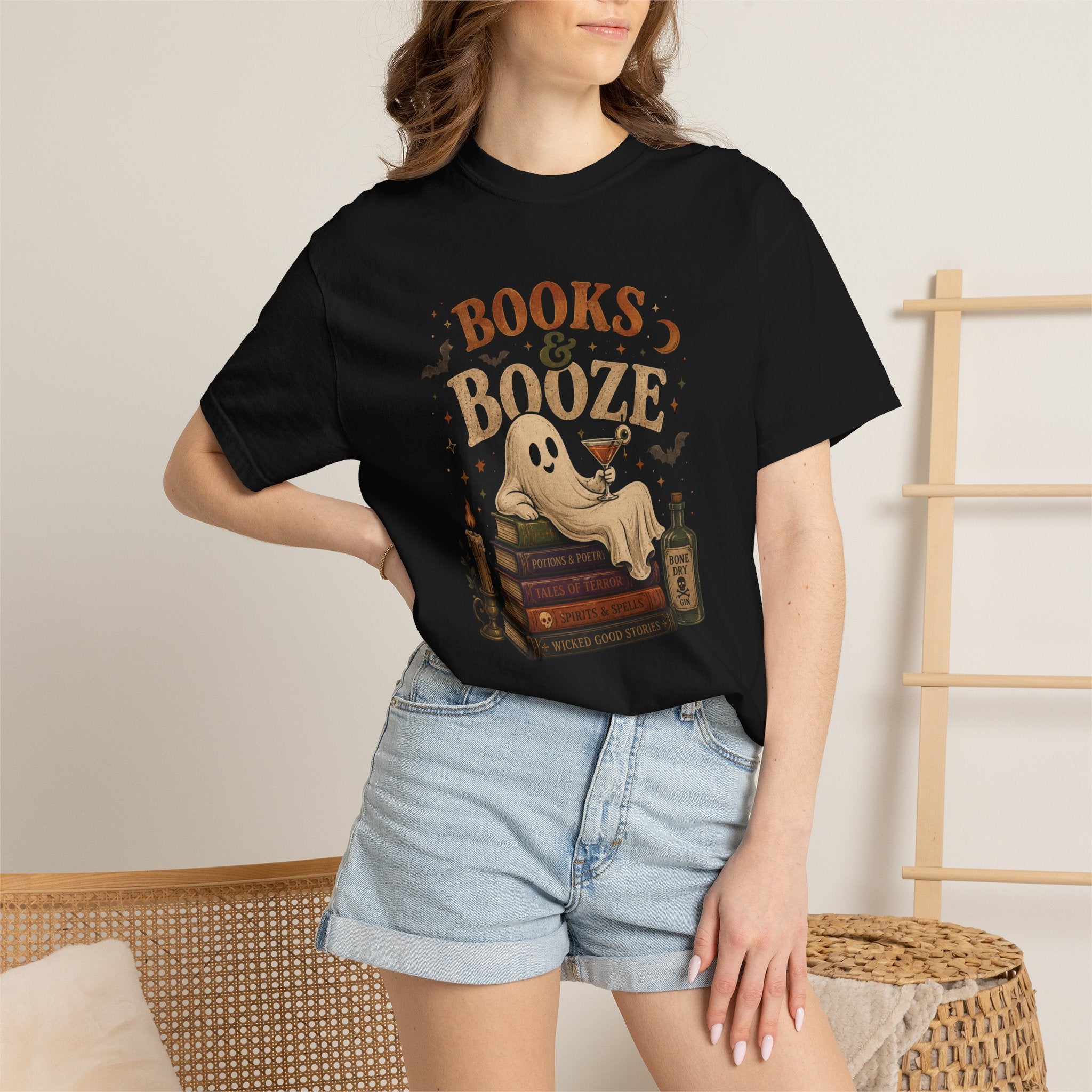Books & Booze Halloween Shirt