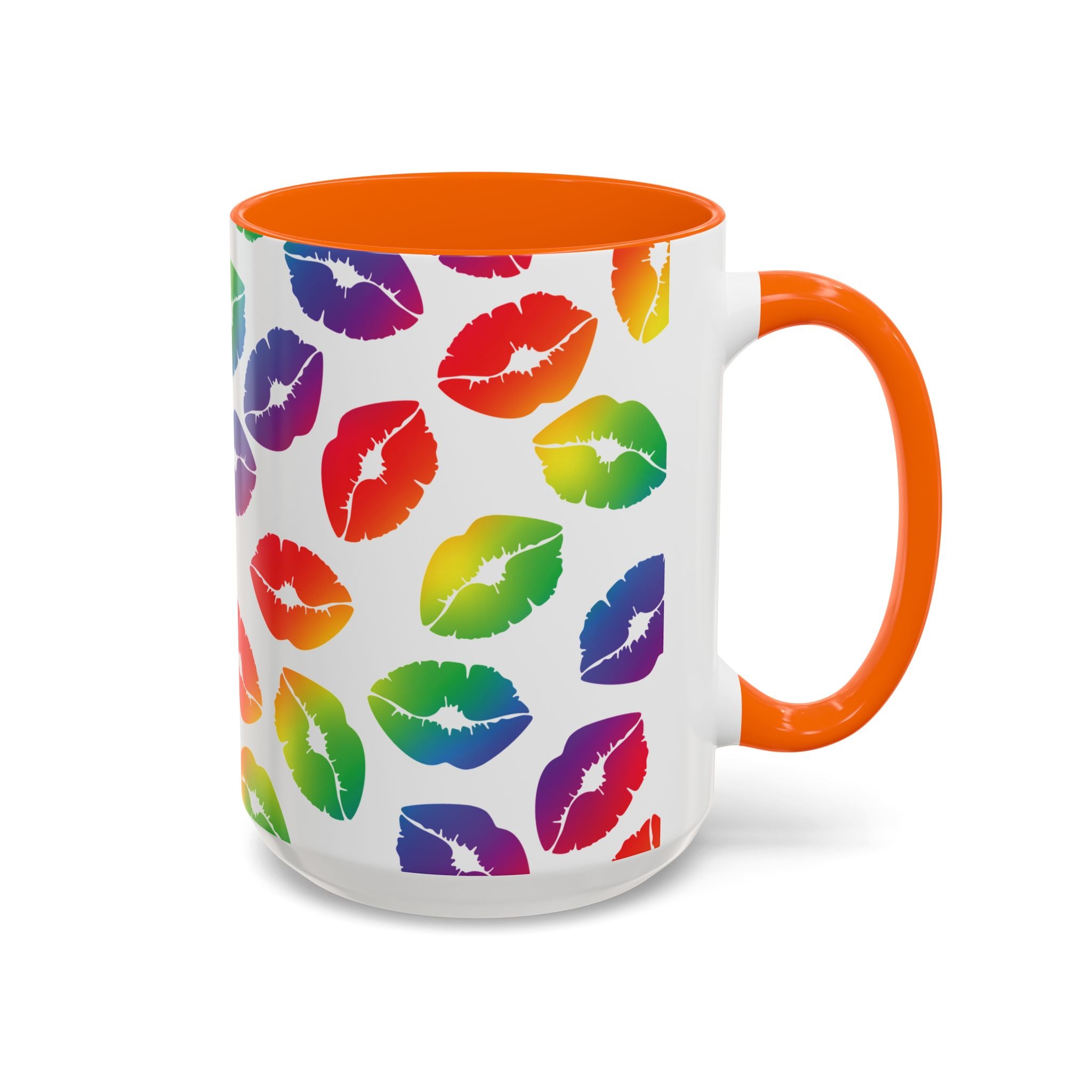 Rainbow Kisses Pride Mug – LGBTQ+ Coffee Mug - Saunni Bee - Pride