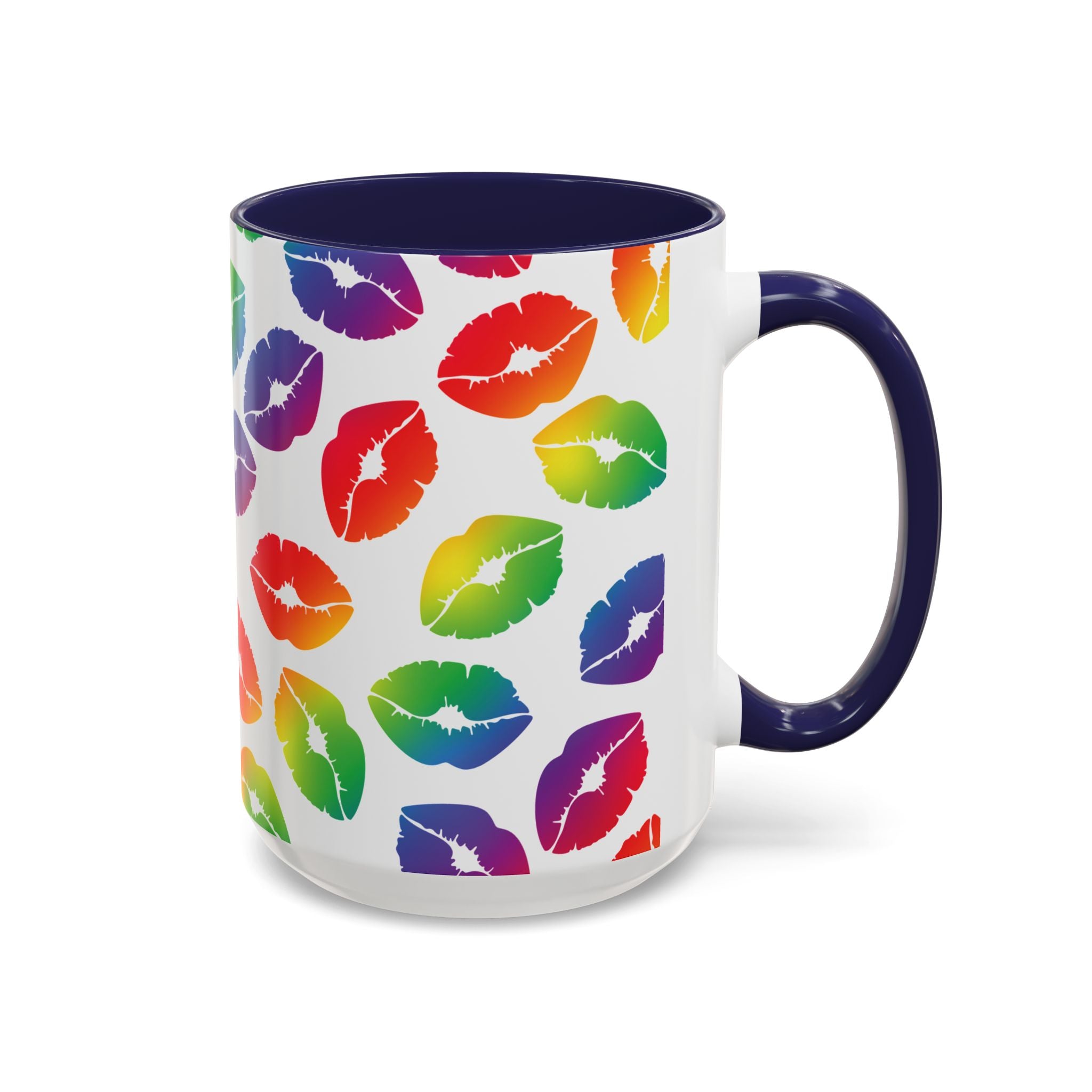 Rainbow Kisses Pride Mug – LGBTQ+ Coffee Mug - Saunni Bee - Pride