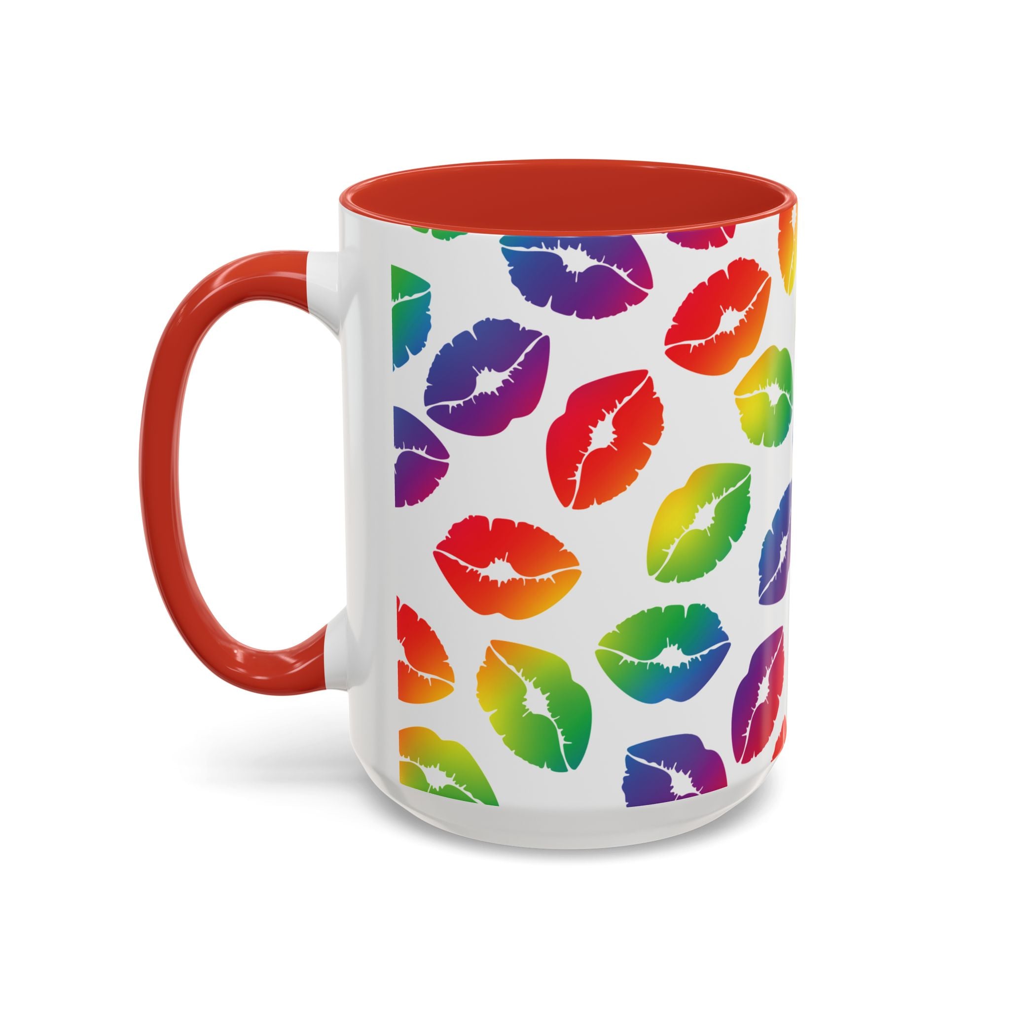 Rainbow Kisses Pride Mug – LGBTQ+ Coffee Mug - Saunni Bee - Pride