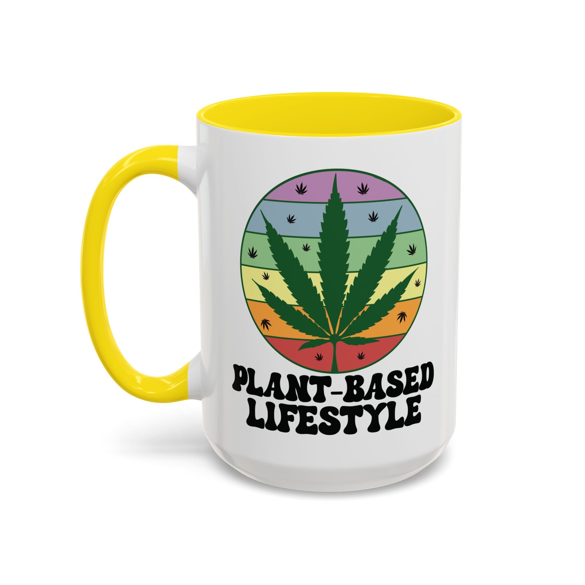 Plant-Based Lifestyle Retro Weed Pun Mug