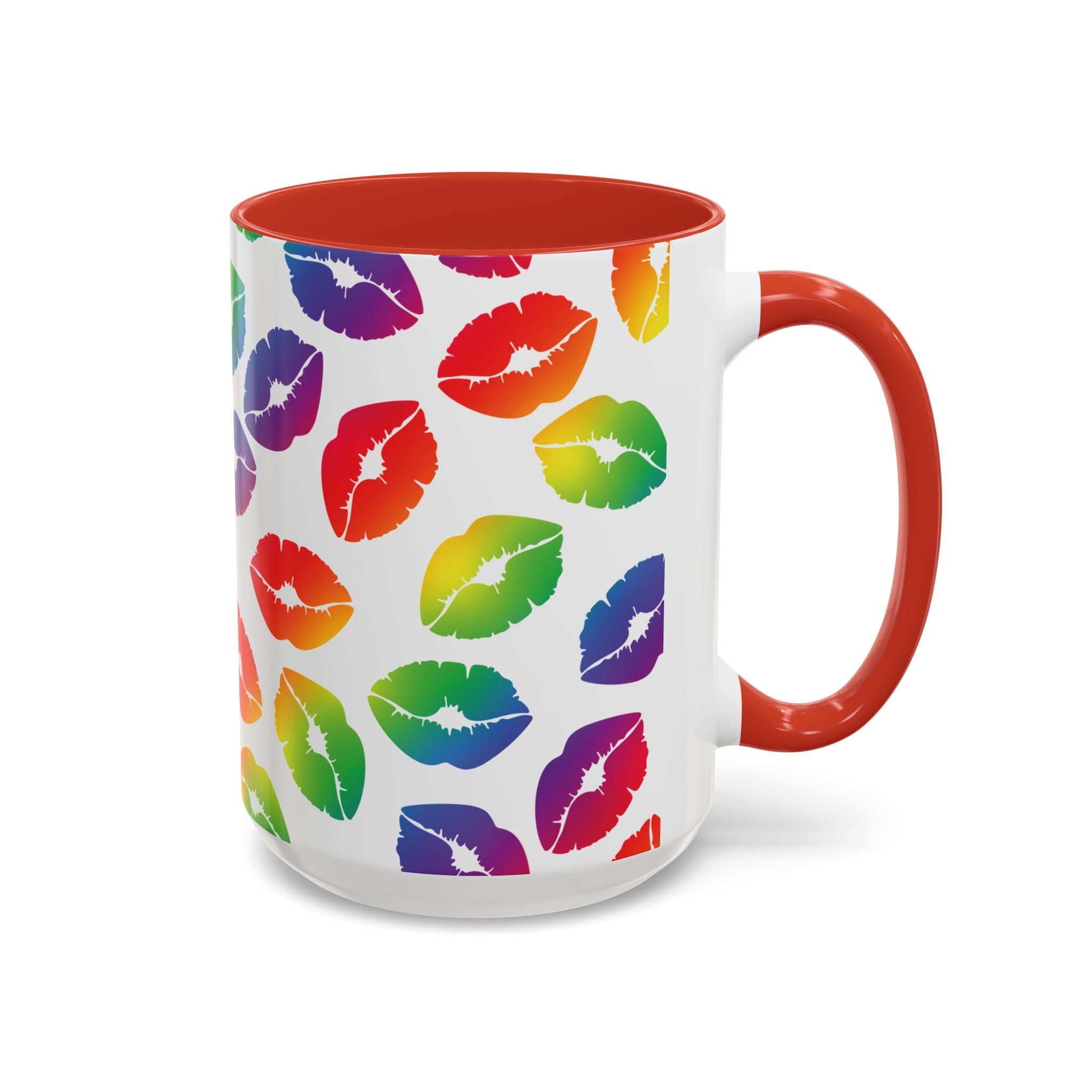 Rainbow Kisses Pride Mug – LGBTQ+ Coffee Mug - Saunni Bee - Pride
