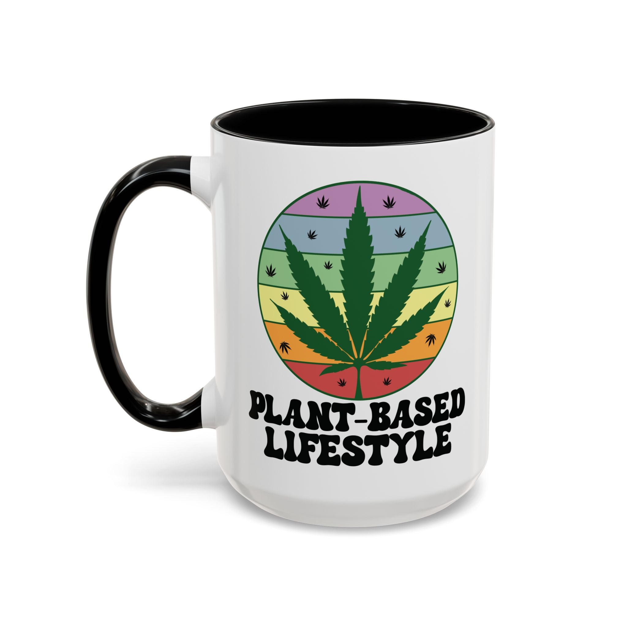 Plant-Based Lifestyle Retro Weed Pun Mug