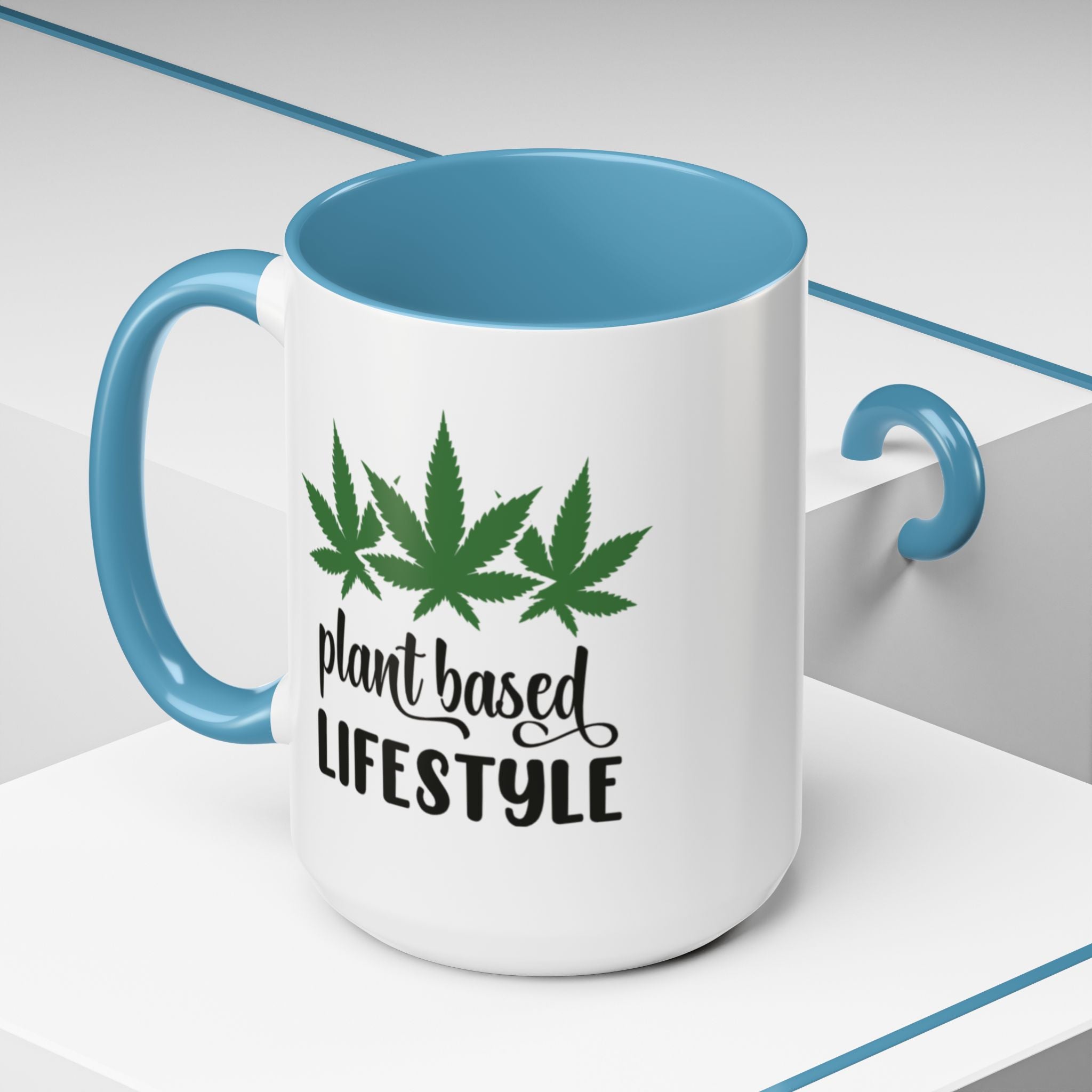 Plantbased Lifestyle Marijuana Pun Mug - Saunni Bee - 420 Friendly
