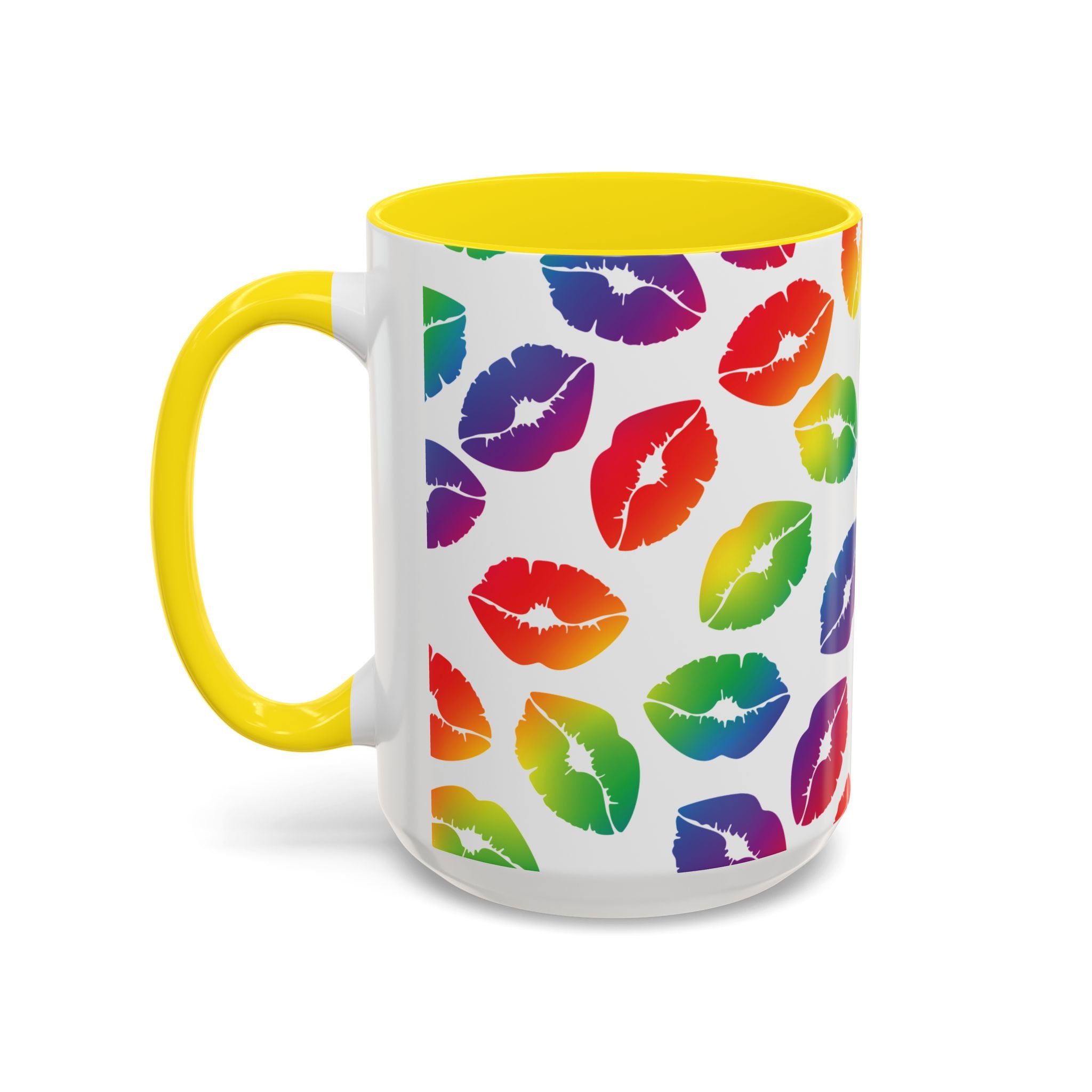 Rainbow Kisses Pride Mug – LGBTQ+ Coffee Mug - Saunni Bee - Pride