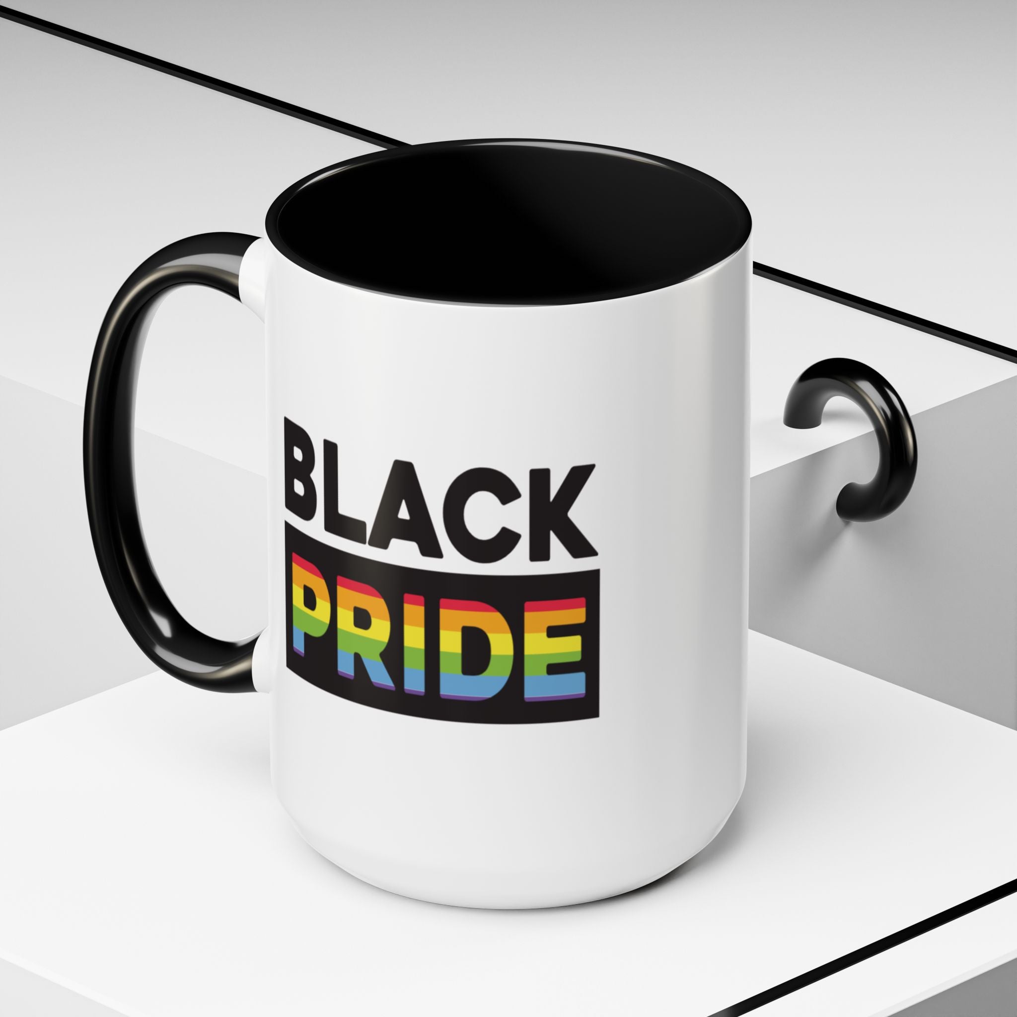 Black Pride Mug – LGBTQ+ Rainbow Coffee Mug - Saunni Bee - Pride
