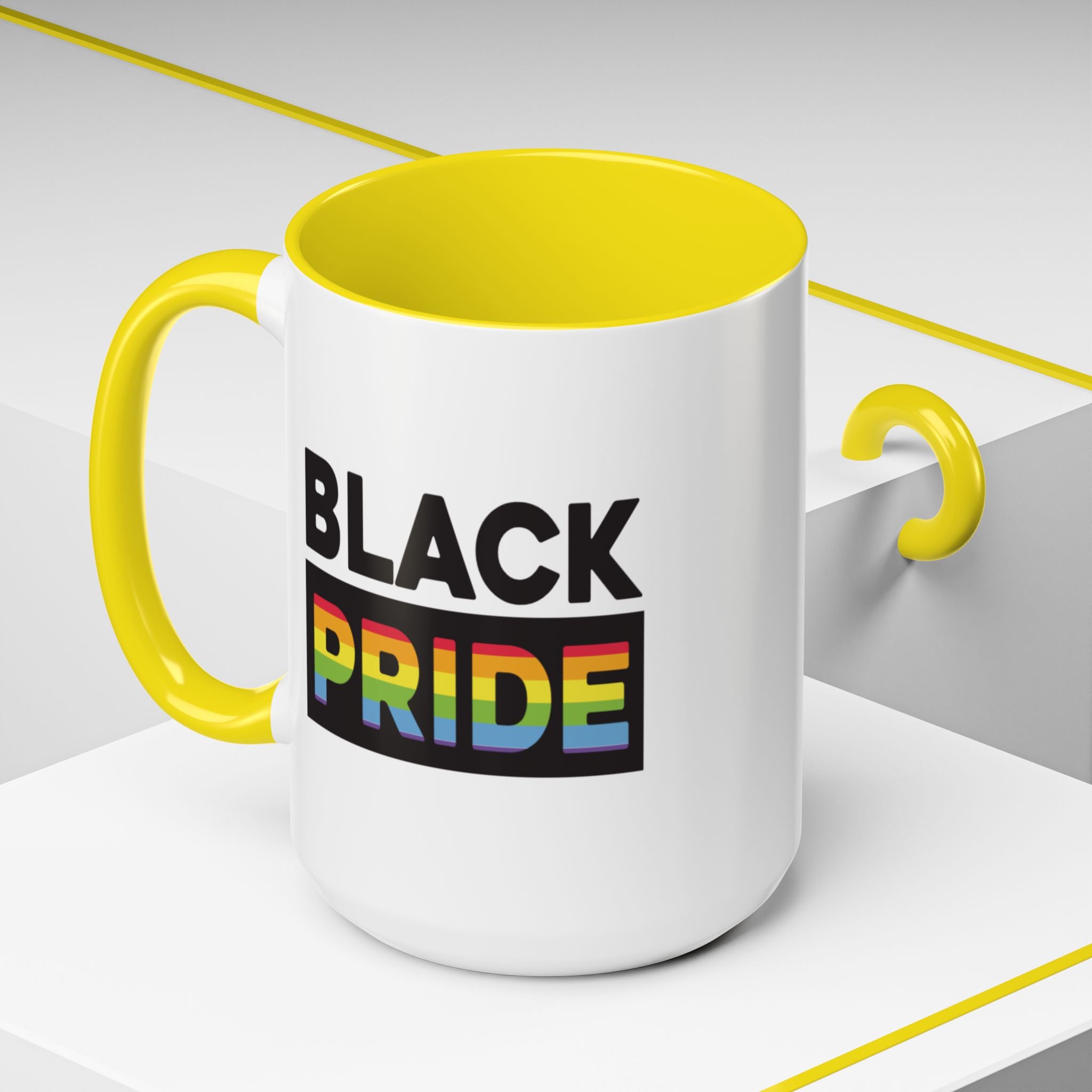 Black Pride Mug – LGBTQ+ Rainbow Coffee Mug - Saunni Bee - Pride